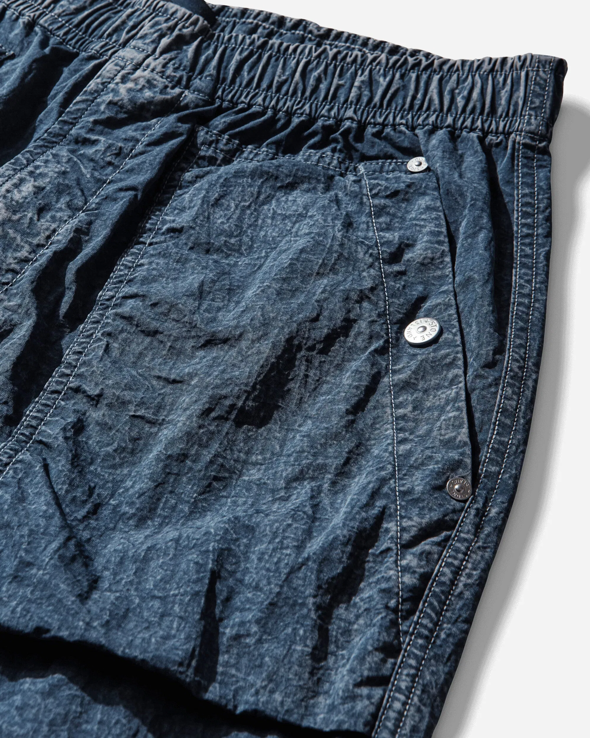 Stone Island Men's Hollow Fibre Nylon Indigo-TC + Mamo Corrosion Pants Indigo