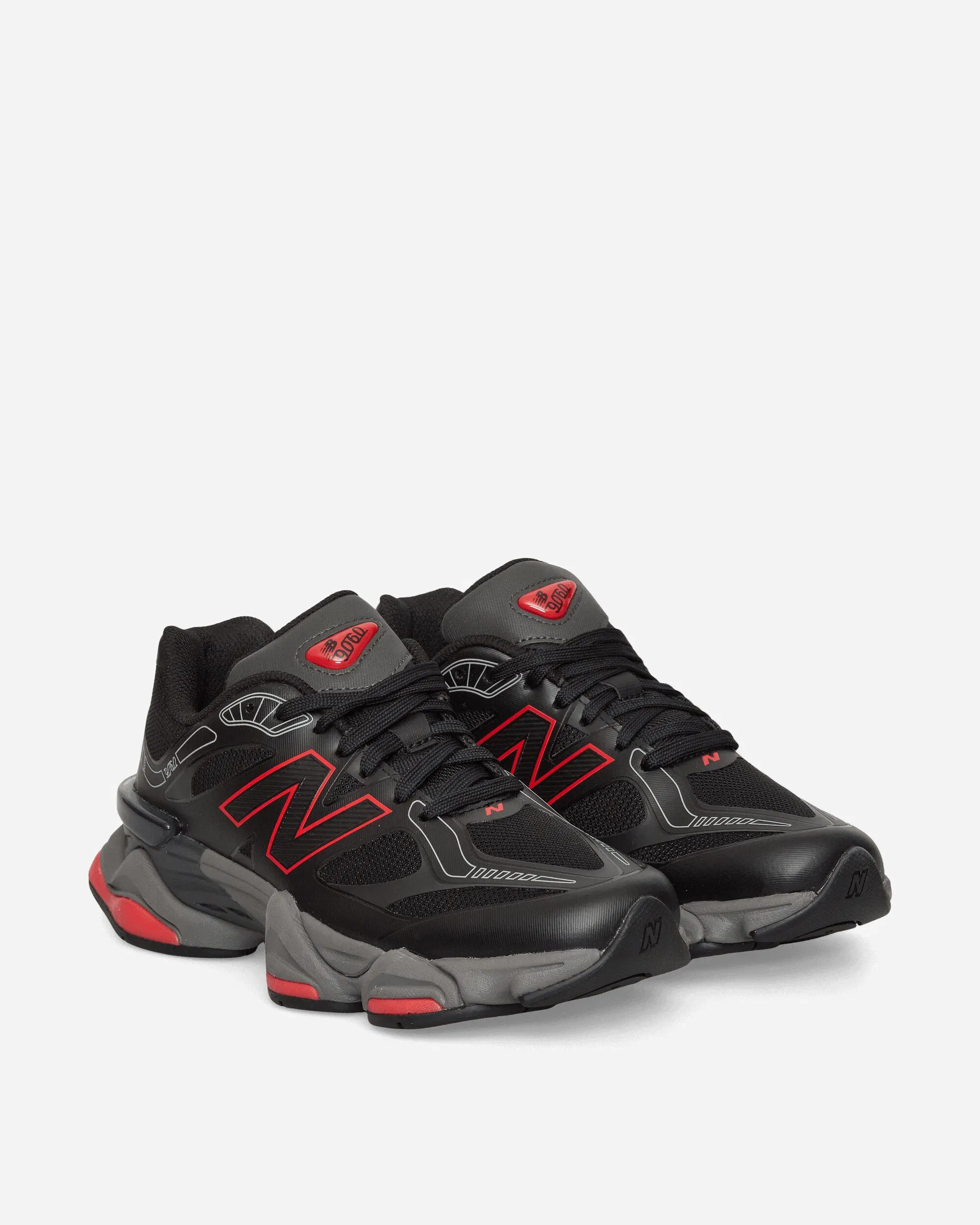 New Balance 9060 Sneakers Black / Fire Cracker
