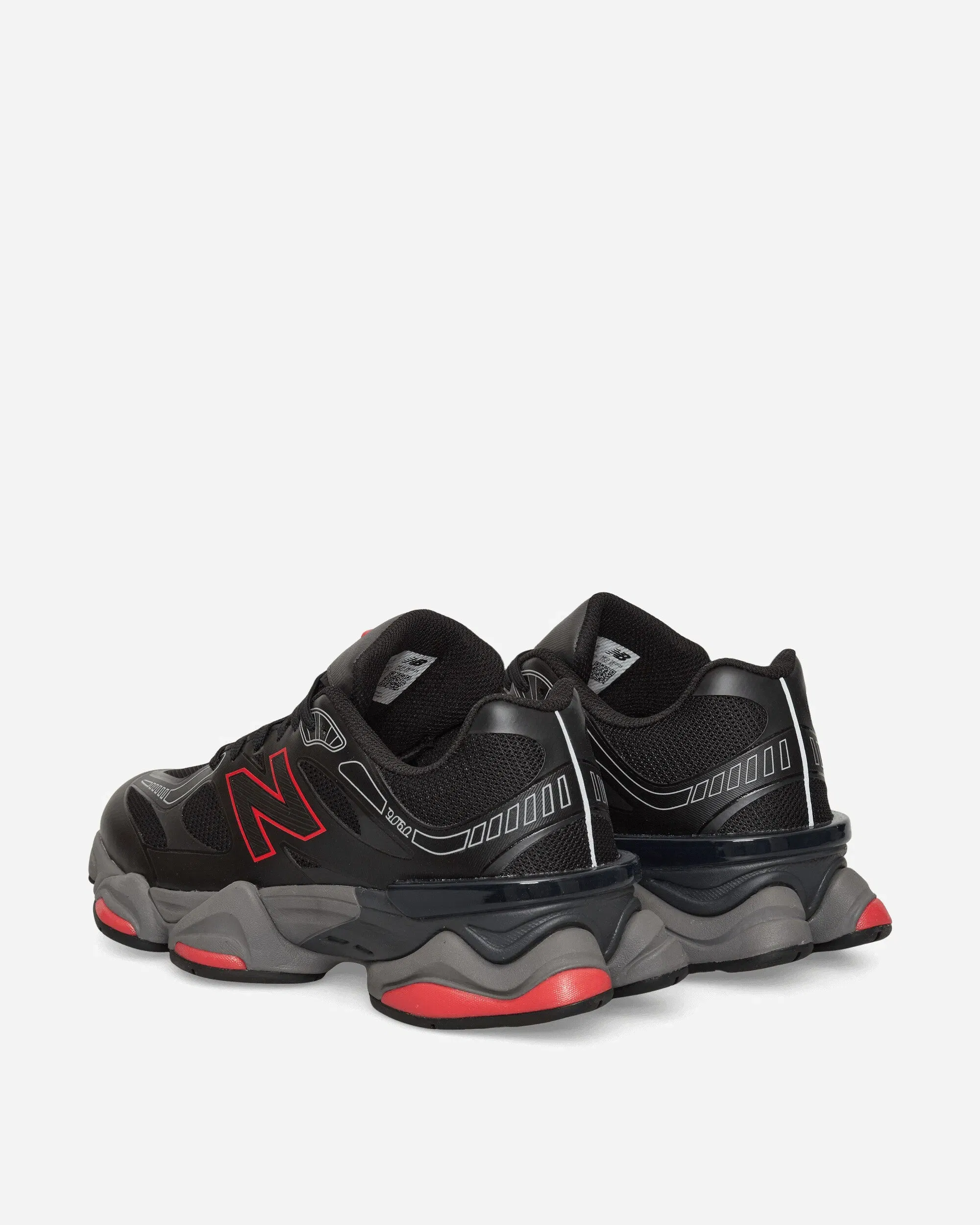 New Balance 9060 Sneakers Black / Fire Cracker
