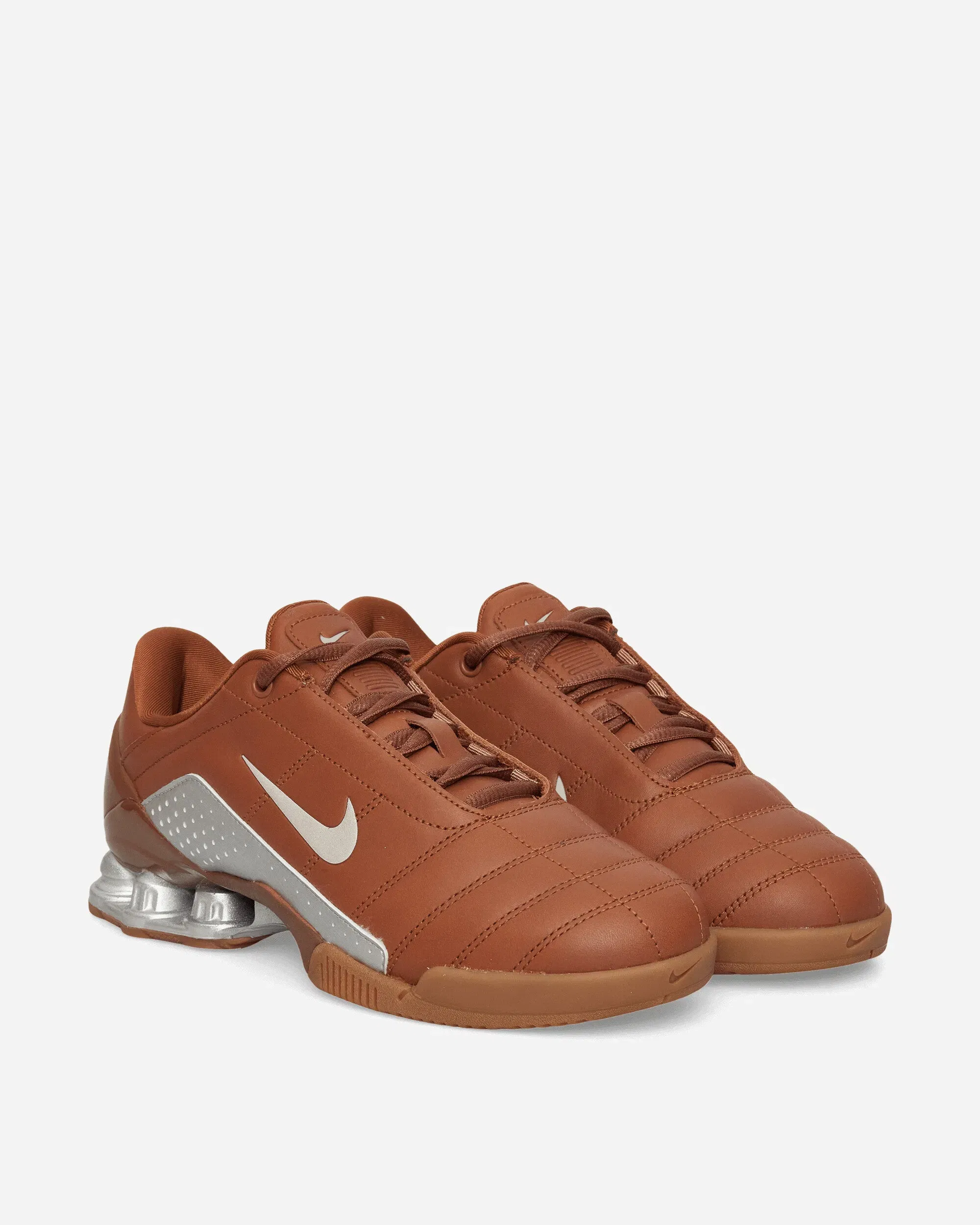 Nike Women's T90 Shox Magia Sneakers Pecan / Metallic Silver