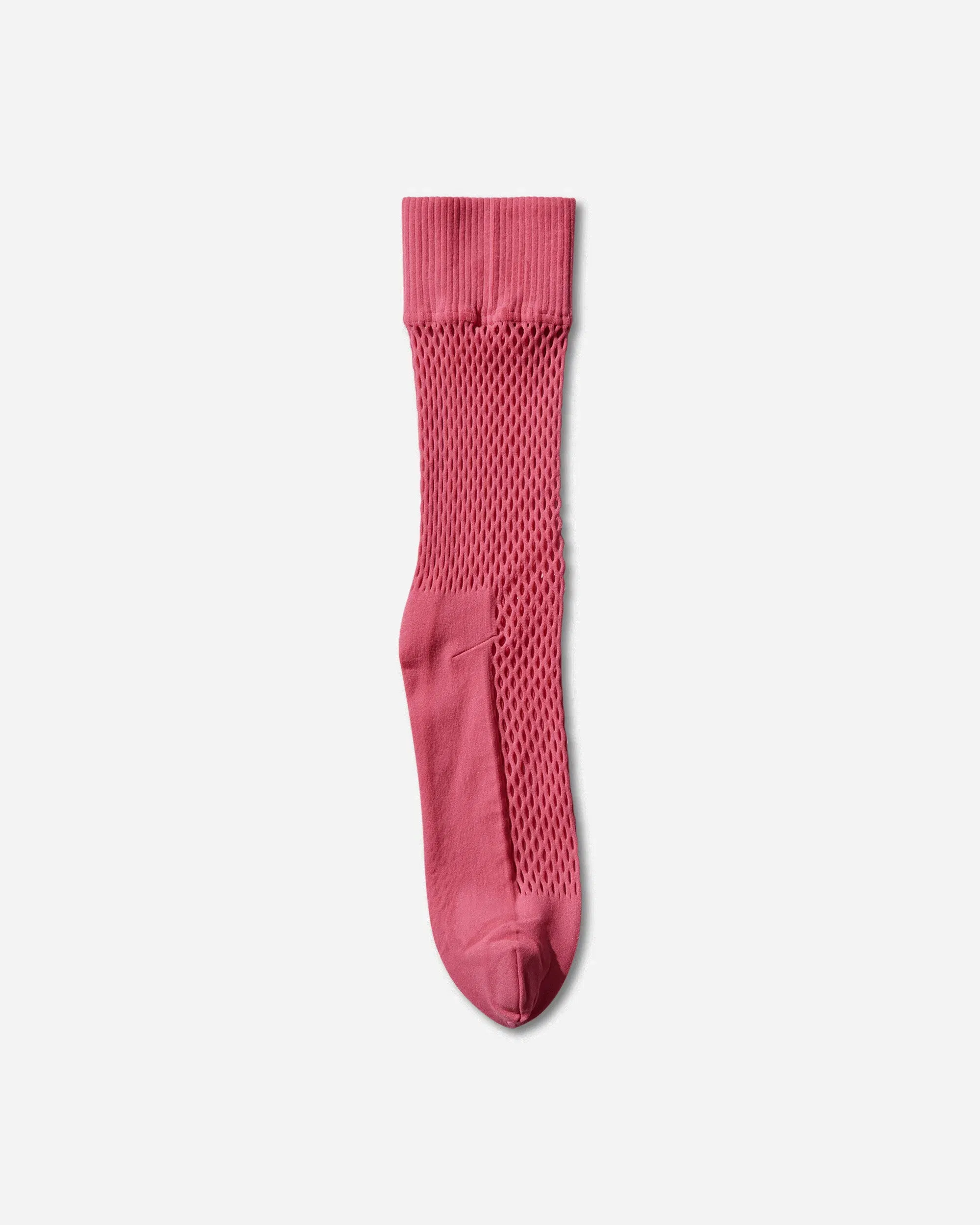 Comme Des Garçons Homme Plus Nylon Mesh Long Socks Pink