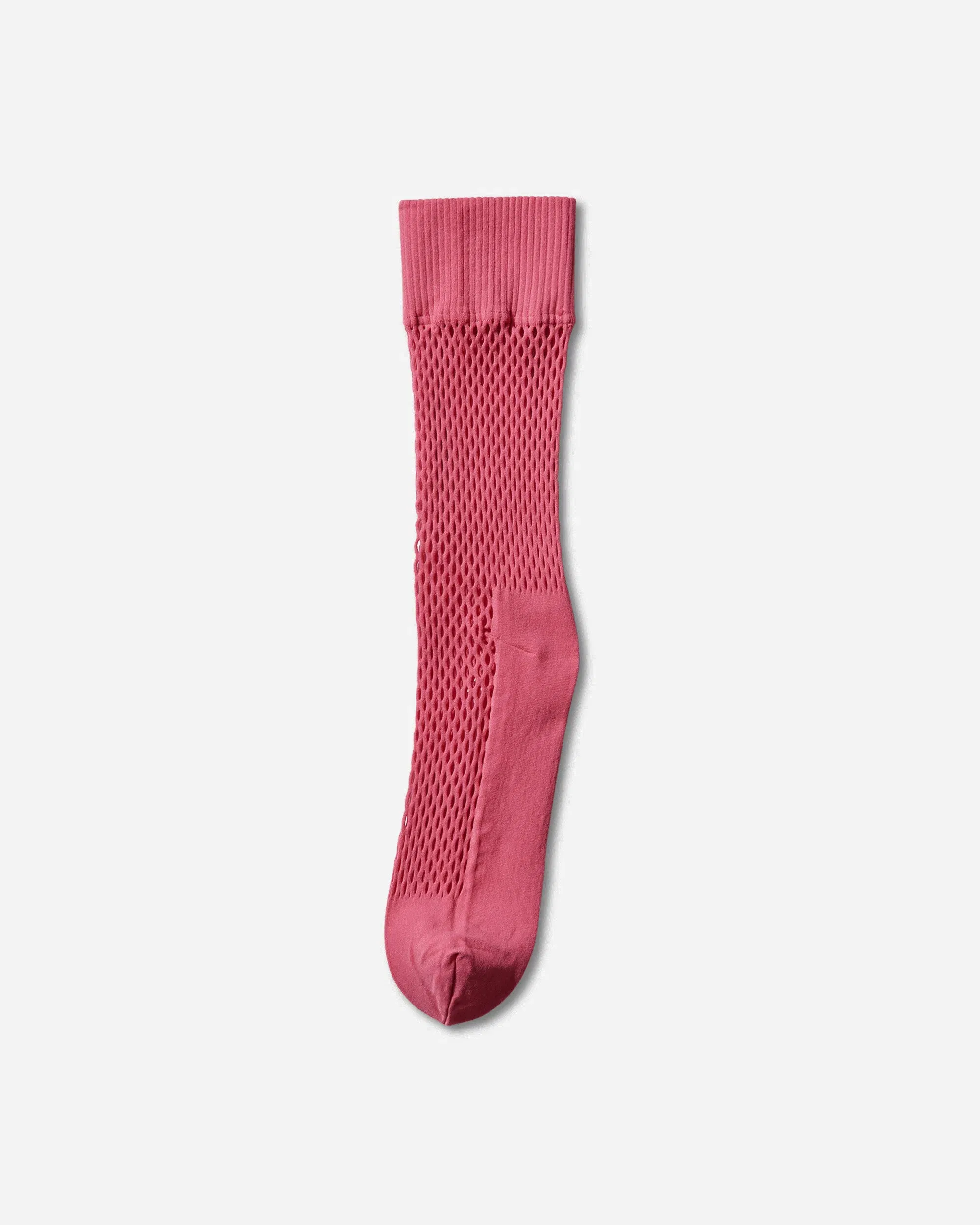 Comme Des Garçons Homme Plus Nylon Mesh Long Socks Pink