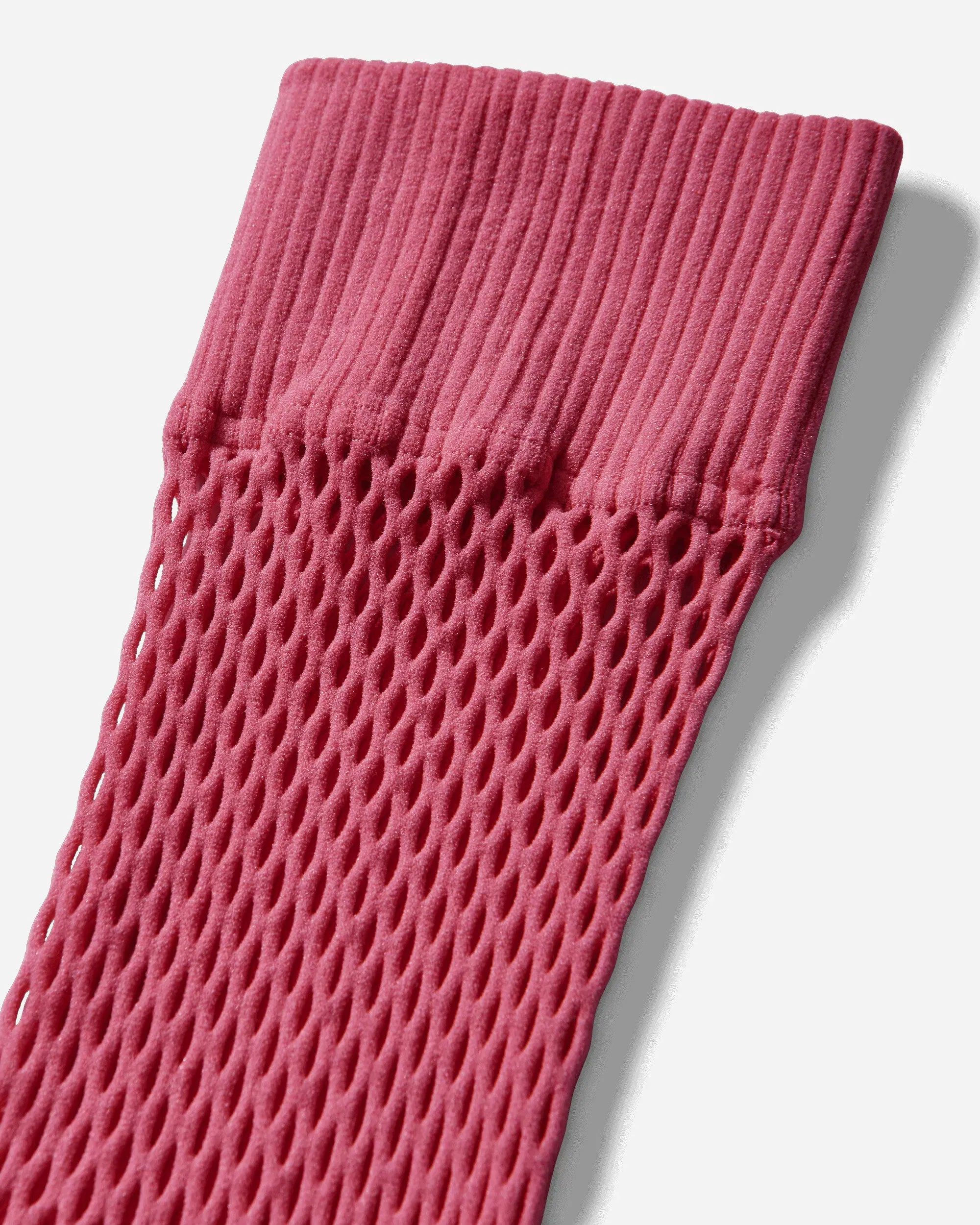 Comme Des Garçons Homme Plus Nylon Mesh Long Socks Pink