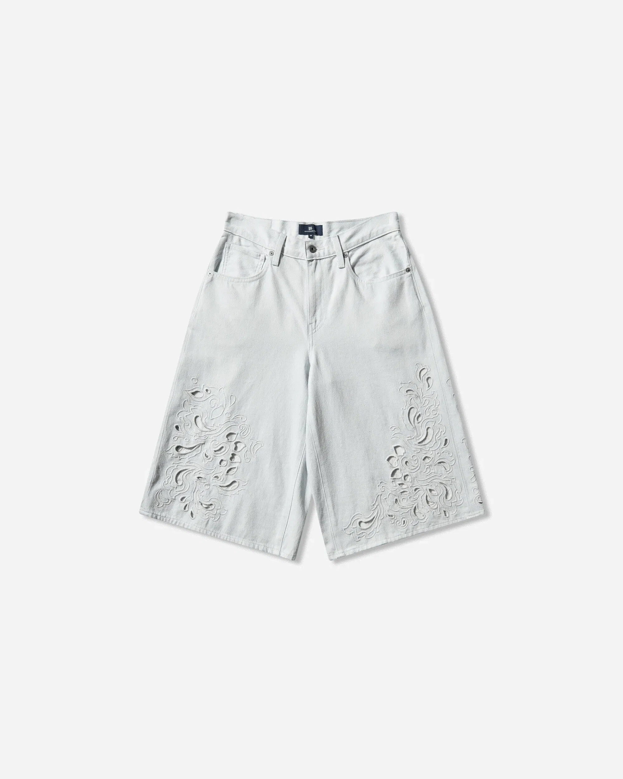 Levi's Women's Blue Tab Embroidered Bandit Shorts Blue