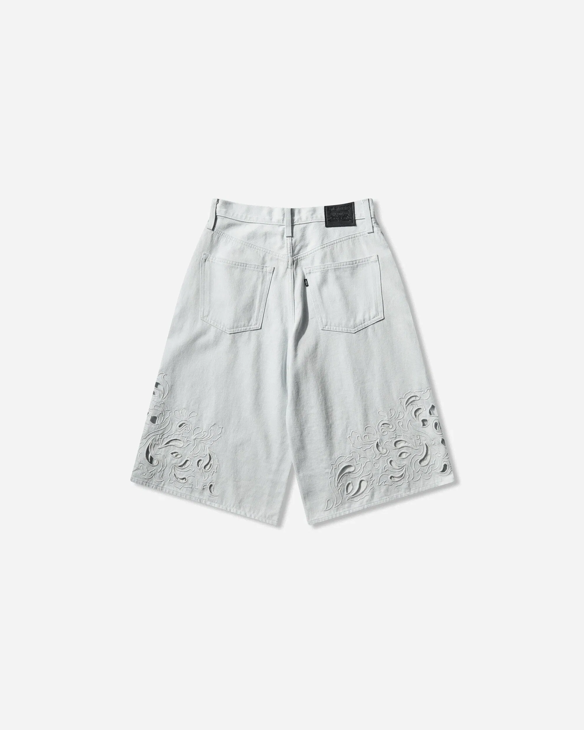 Levi's Women's Blue Tab Embroidered Bandit Shorts Blue