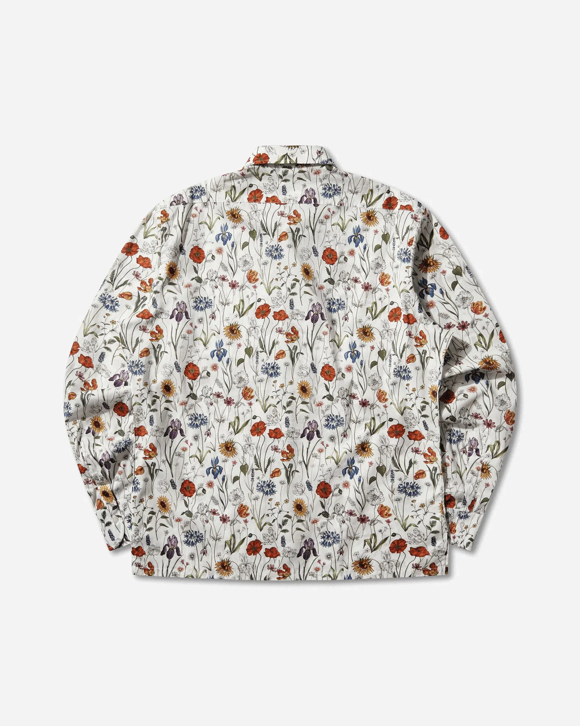 Junya Watanabe MAN Men's Floral Longsleeve Shirt White / Red / Purple / Blue