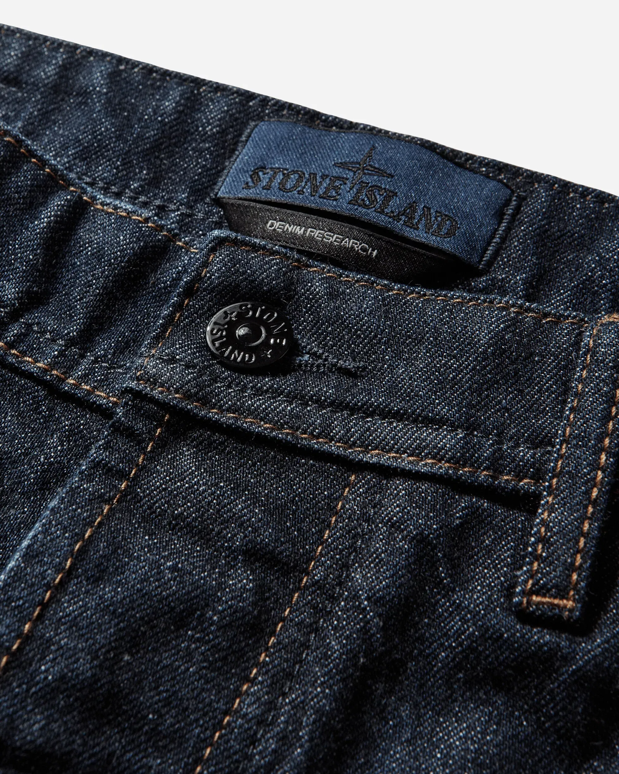 Stone Island Men's Indigo Denim-Rinsed Loose Fit Jeans Blue Rinse