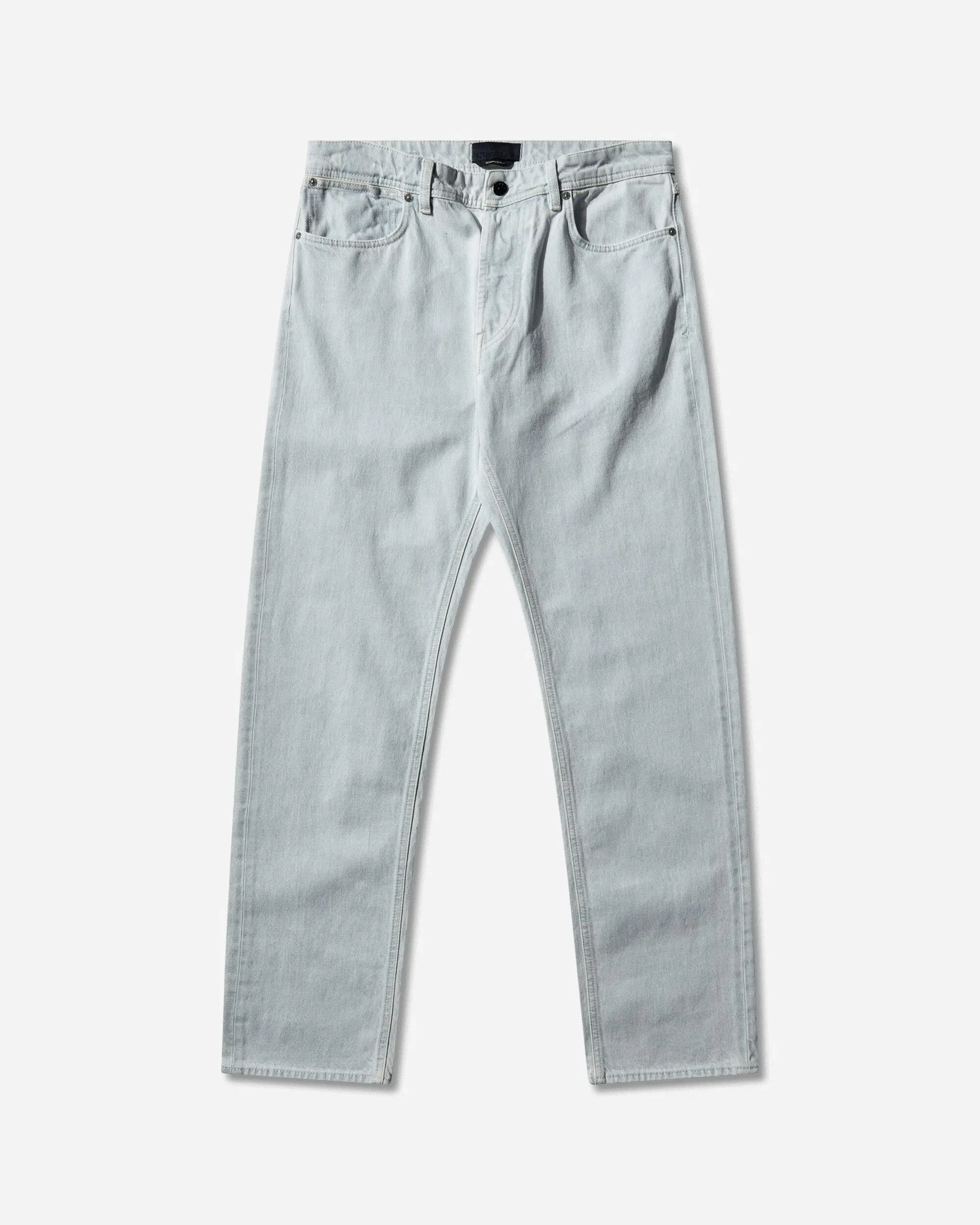 Stone Island Men's Indigo Denim-Ultra Bleached Regular Fit Jeans Blue Extra Bleach