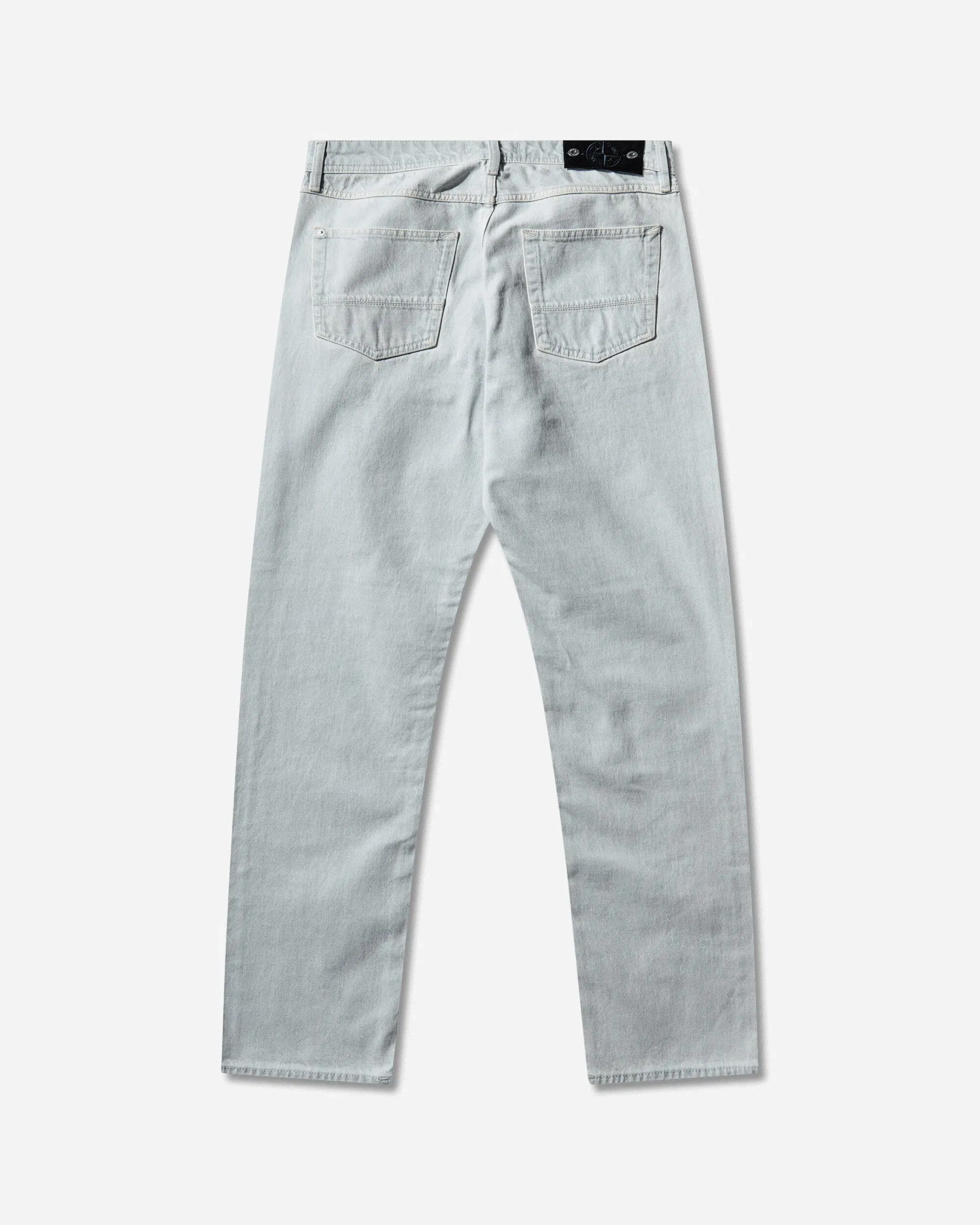 Stone Island Men's Indigo Denim-Ultra Bleached Regular Fit Jeans Blue Extra Bleach
