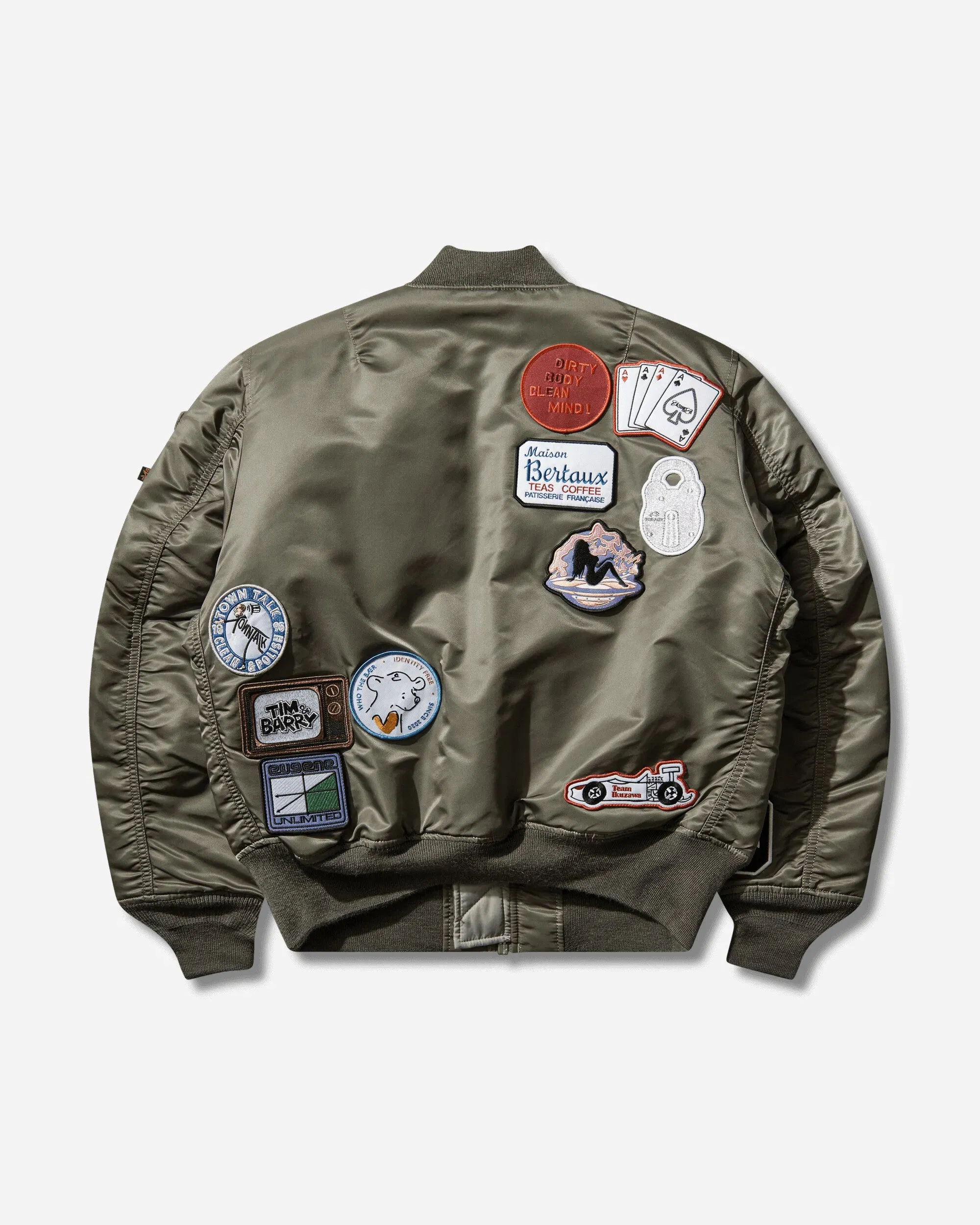 Alpha Industries BUNNEY MA-1 Bomber Jacket Vintage Green