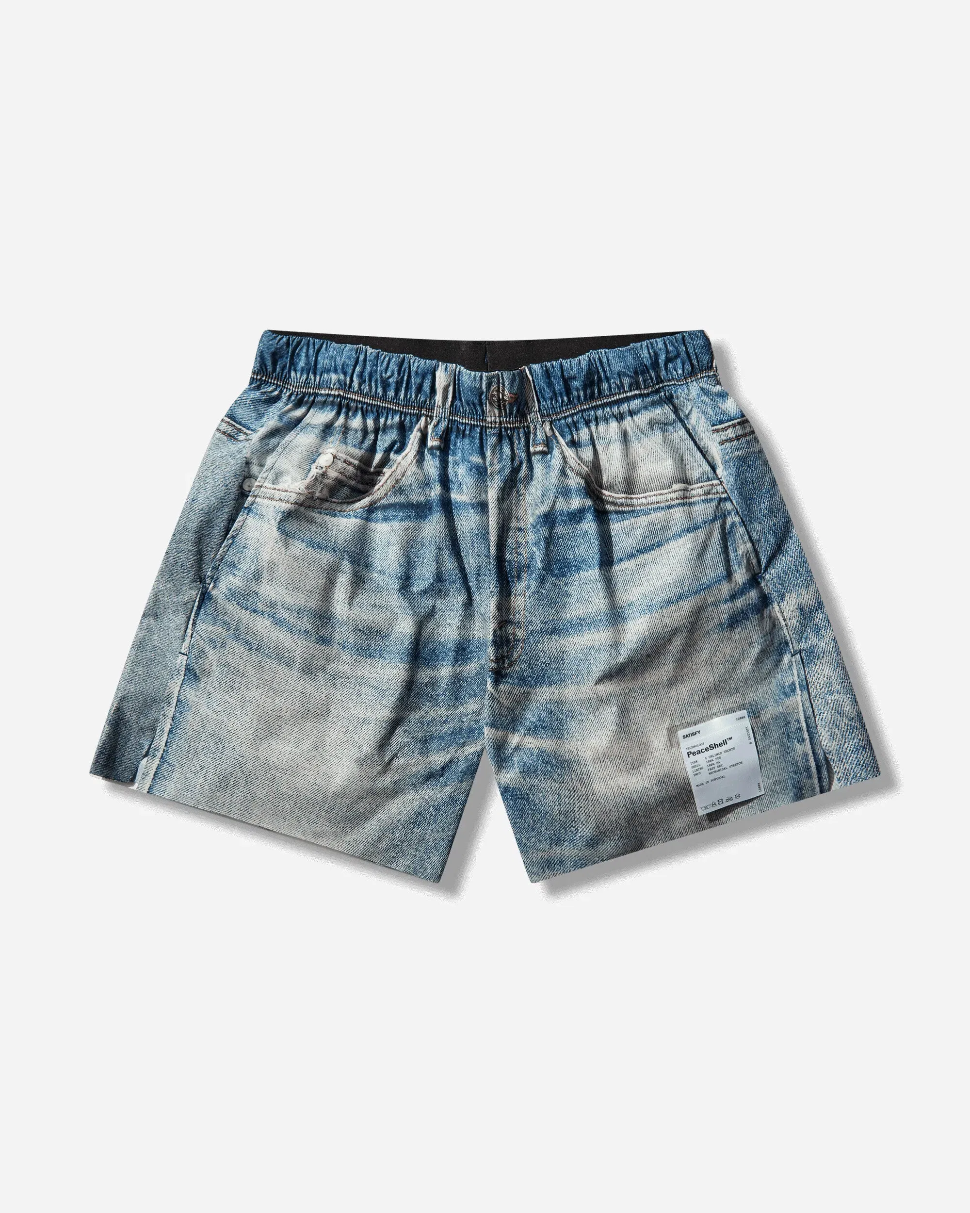 Satisfy Men's PeaceShell 5in Unlined Shorts Digital Denim