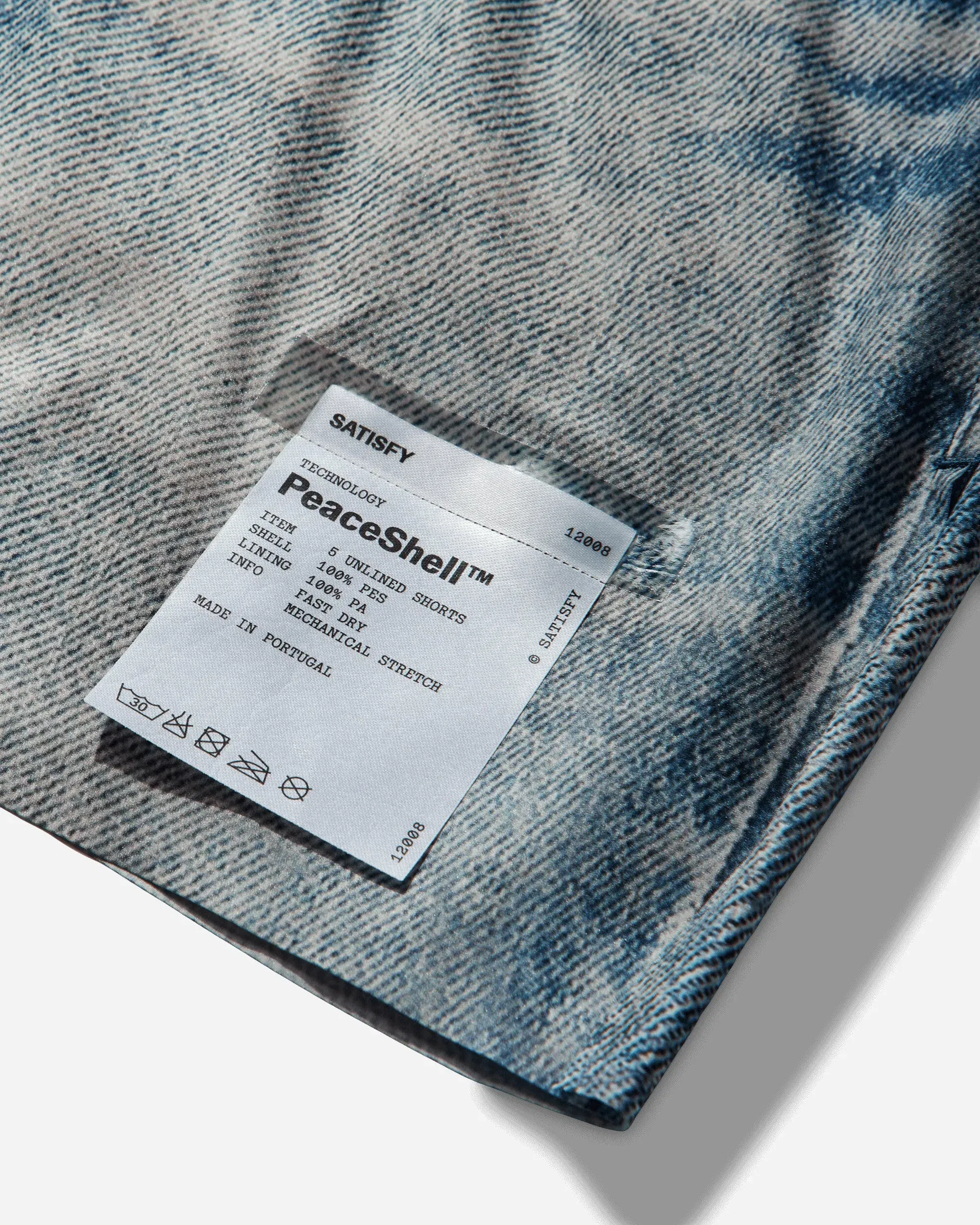 Satisfy Men's PeaceShell 5in Unlined Shorts Digital Denim