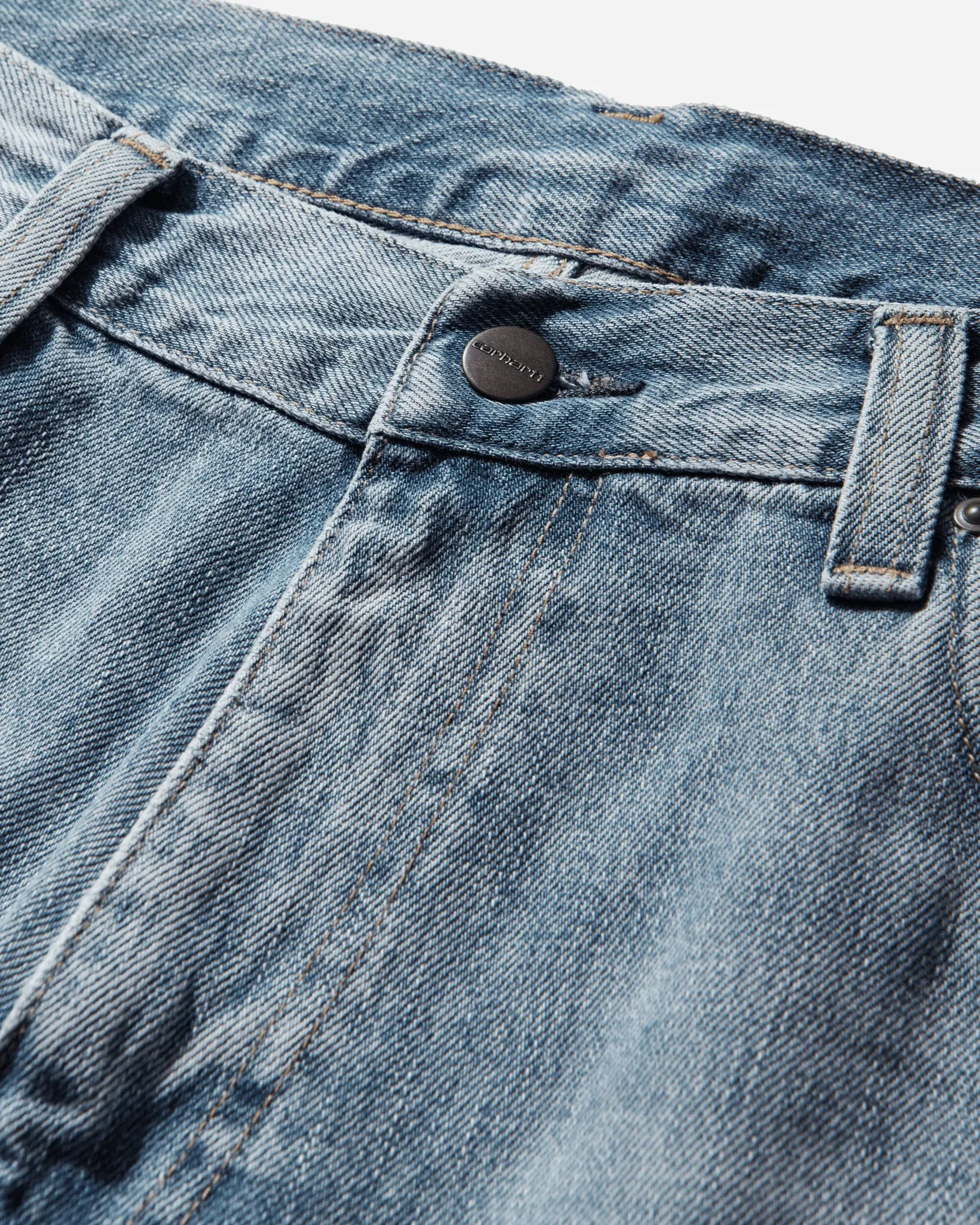 Carhartt WIP Men's Aaron Pants Blue (Burst Washed)