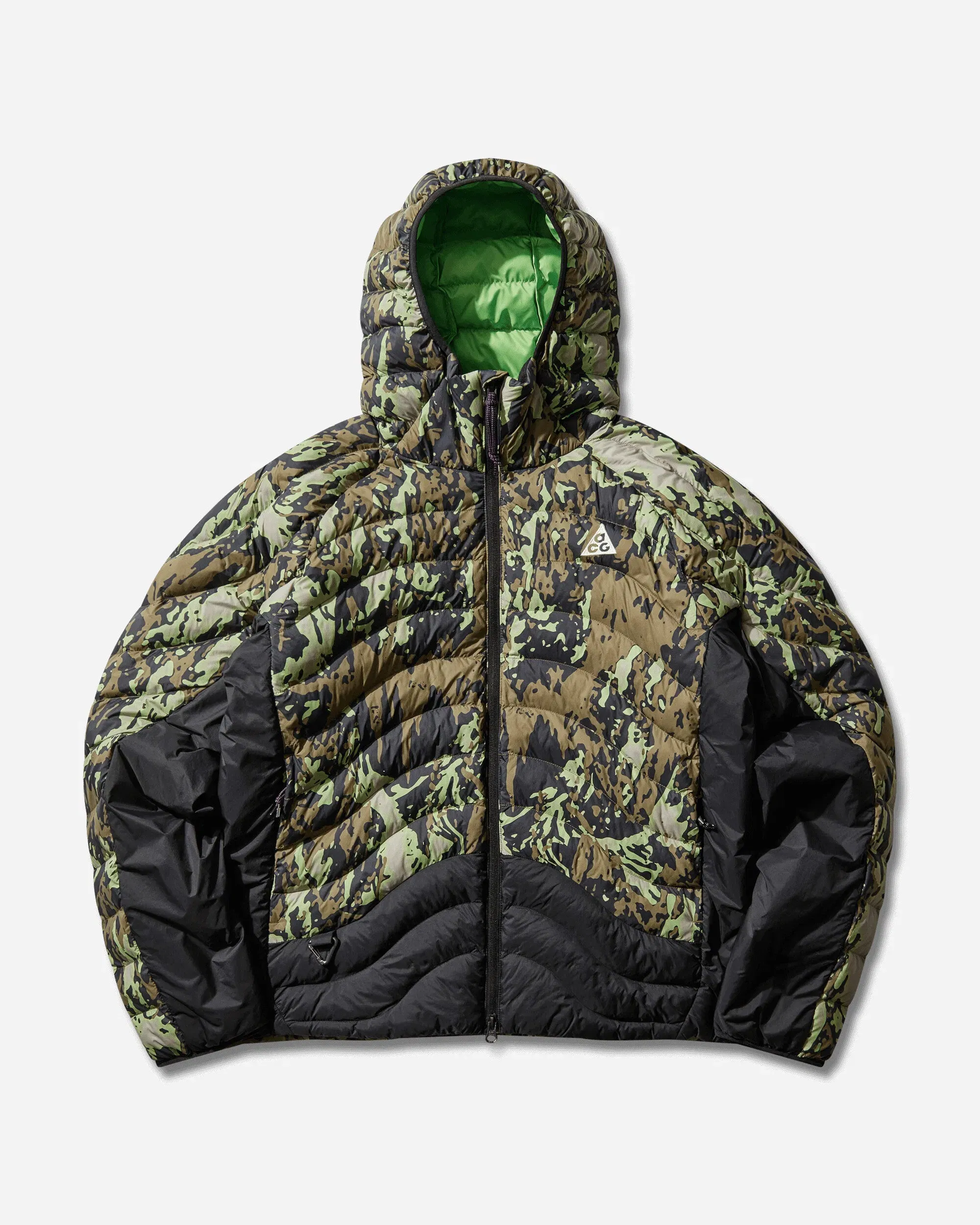 Nike Men's ACG 'Lava Flow' Therma-FIT ADV Jacket College Grey / Black / Mean Green