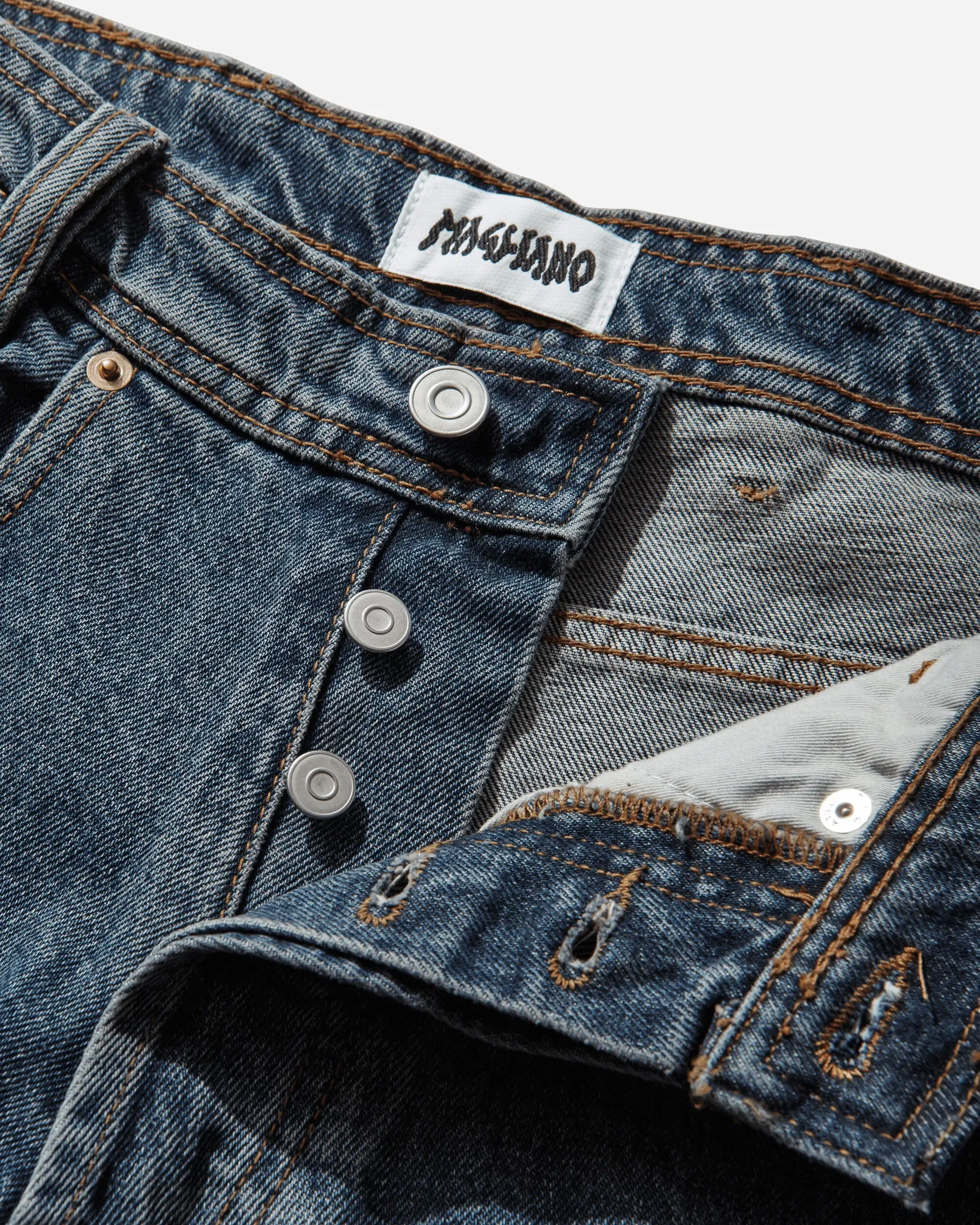 Magliano Men's Indistruttibile Denim Pants Blue