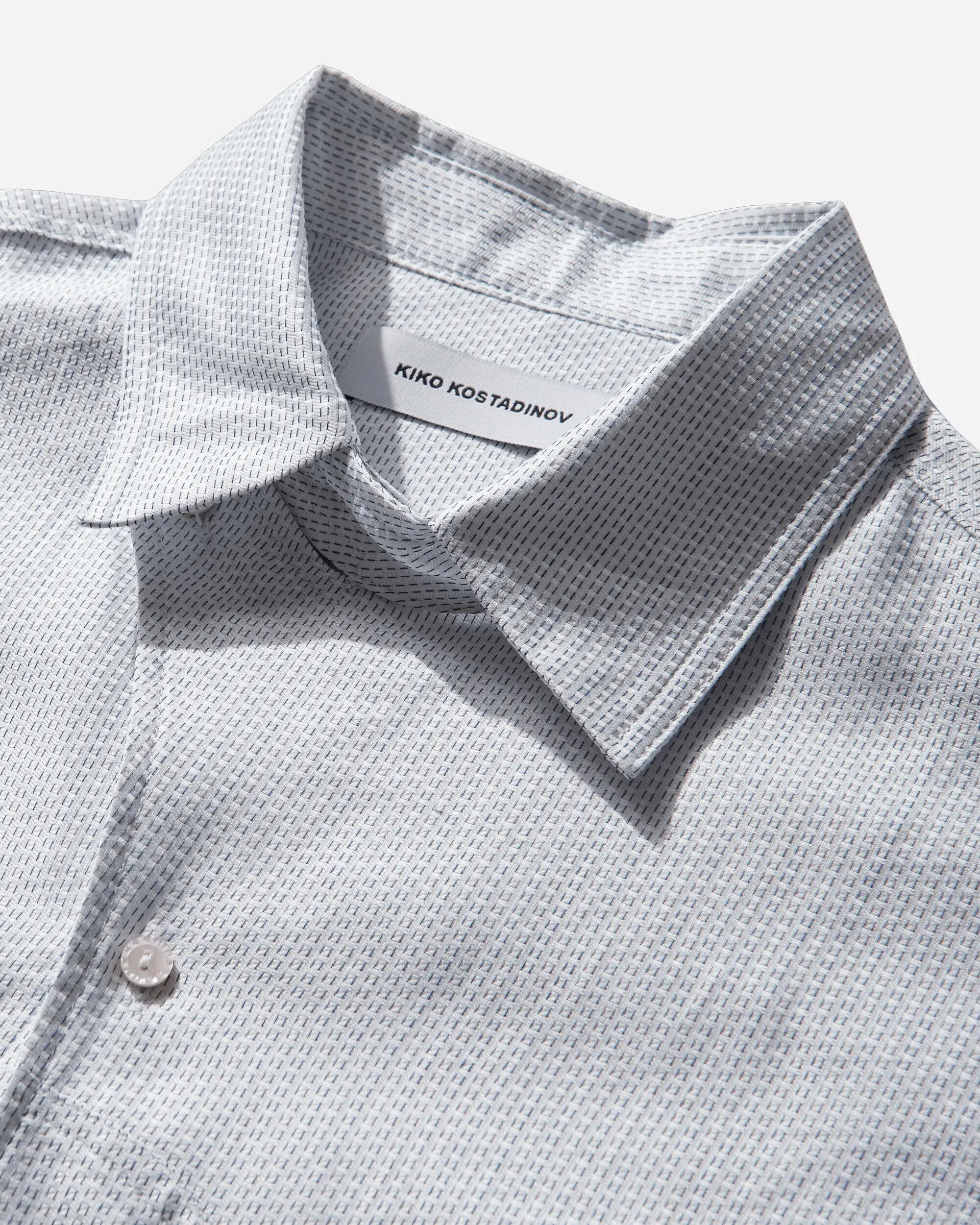 Kiko Kostadinov Men's Veca Panelled Shirt White / Navy