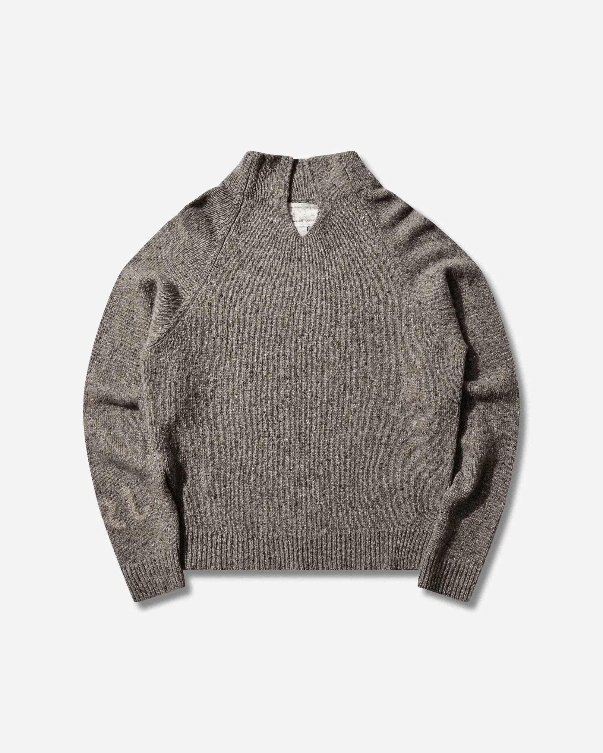 ERL Men's Slit-Neck Sweater Grey