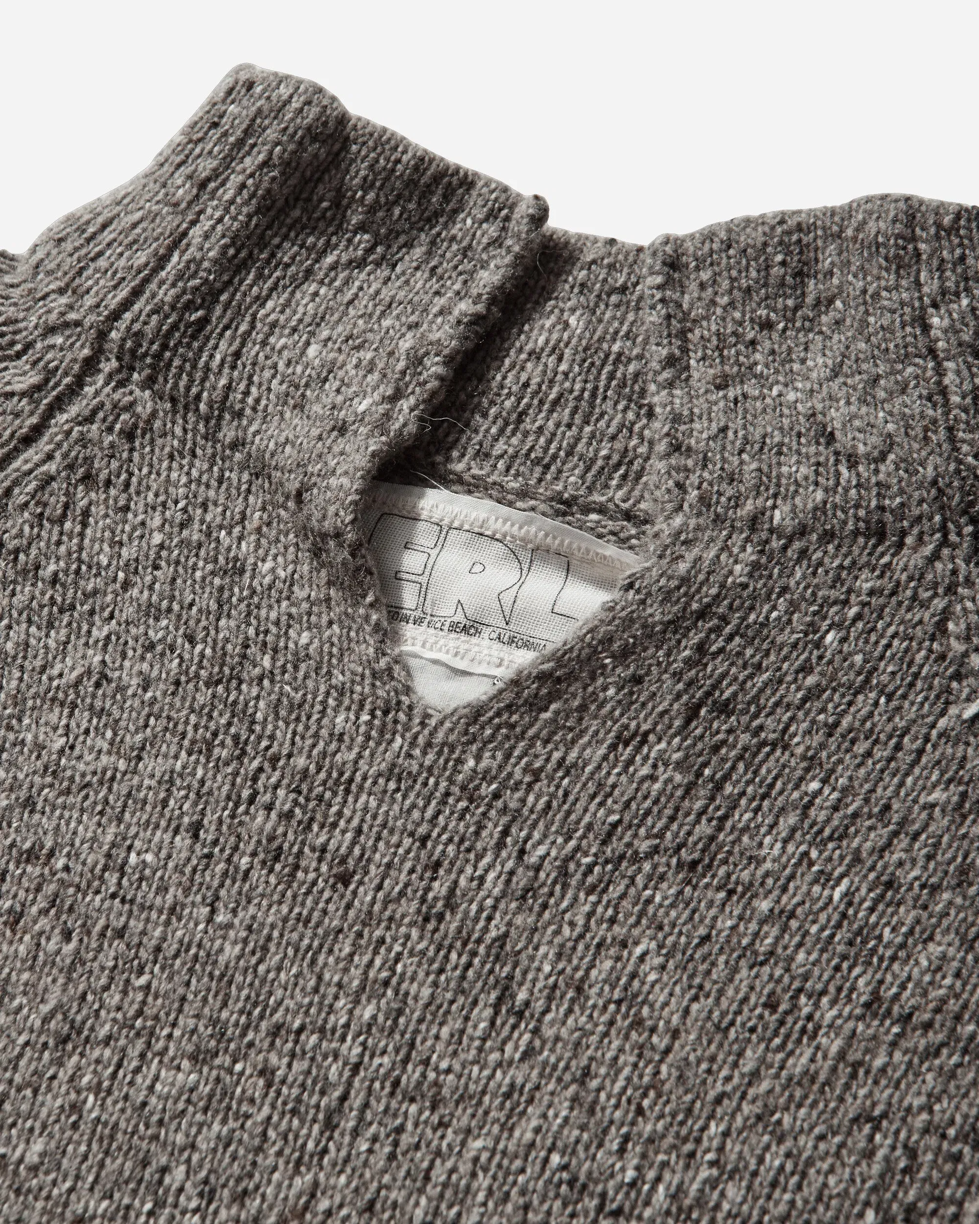 ERL Men's Slit-Neck Sweater Grey