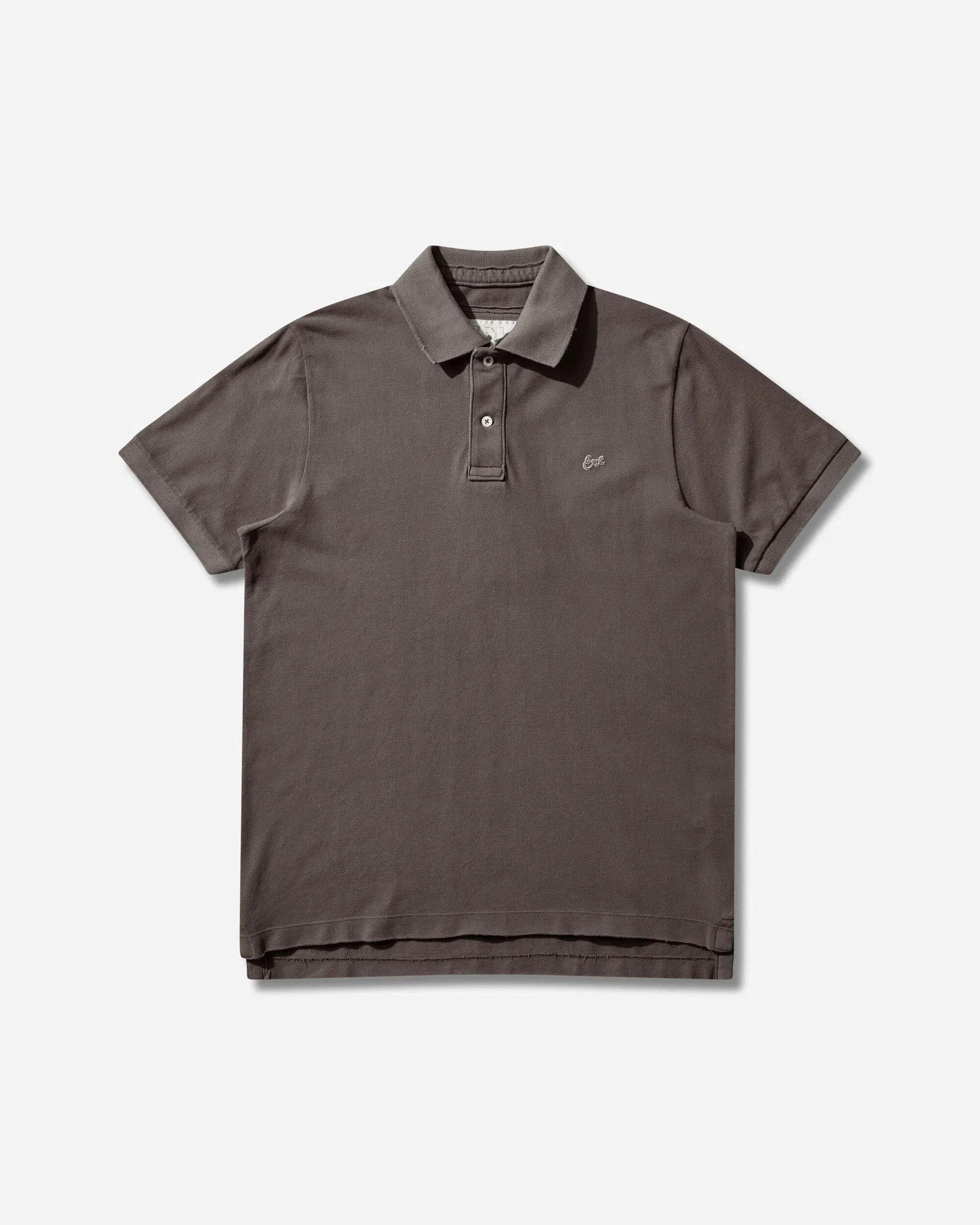 ERL Men's Polo T-Shirt Brown