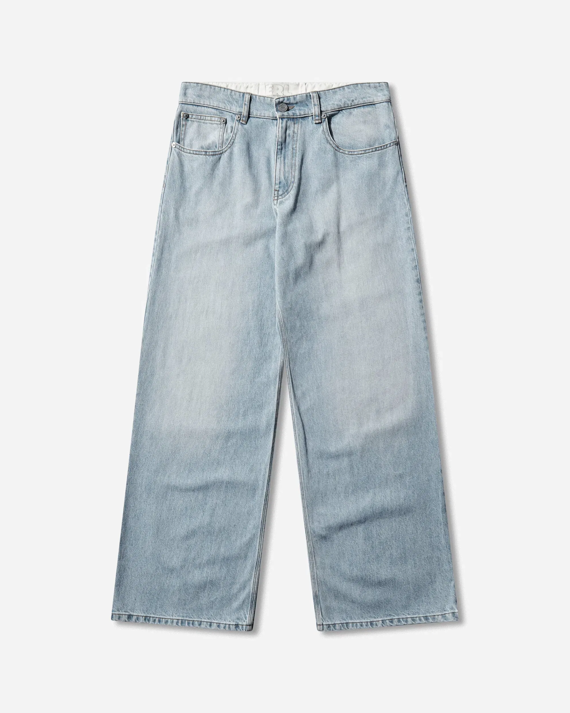ERL Men's Relaxed Denim Jeans Blue