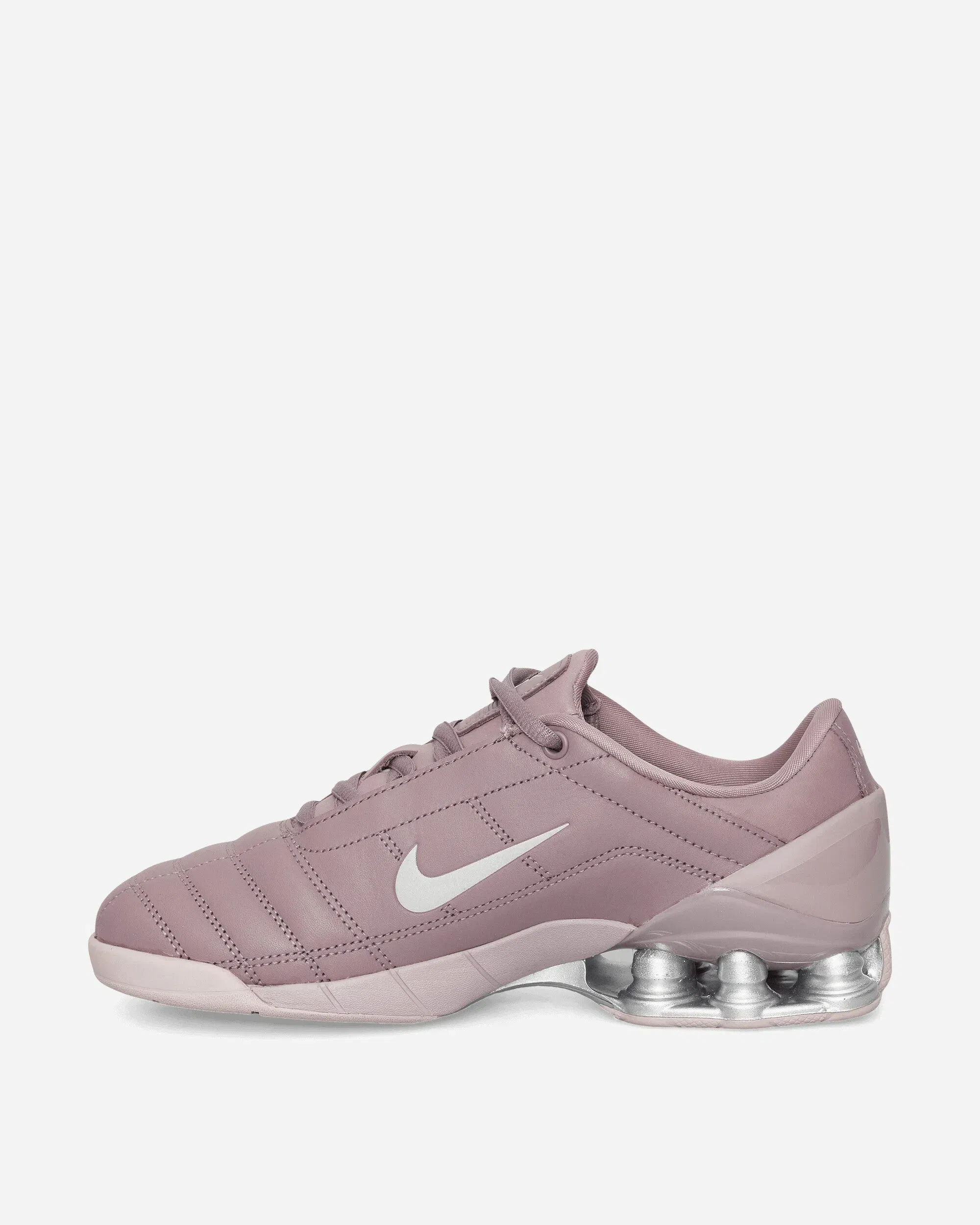 Nike Women's T90 Shox Magia Sneakers Taupe Grey / Metallic Silver