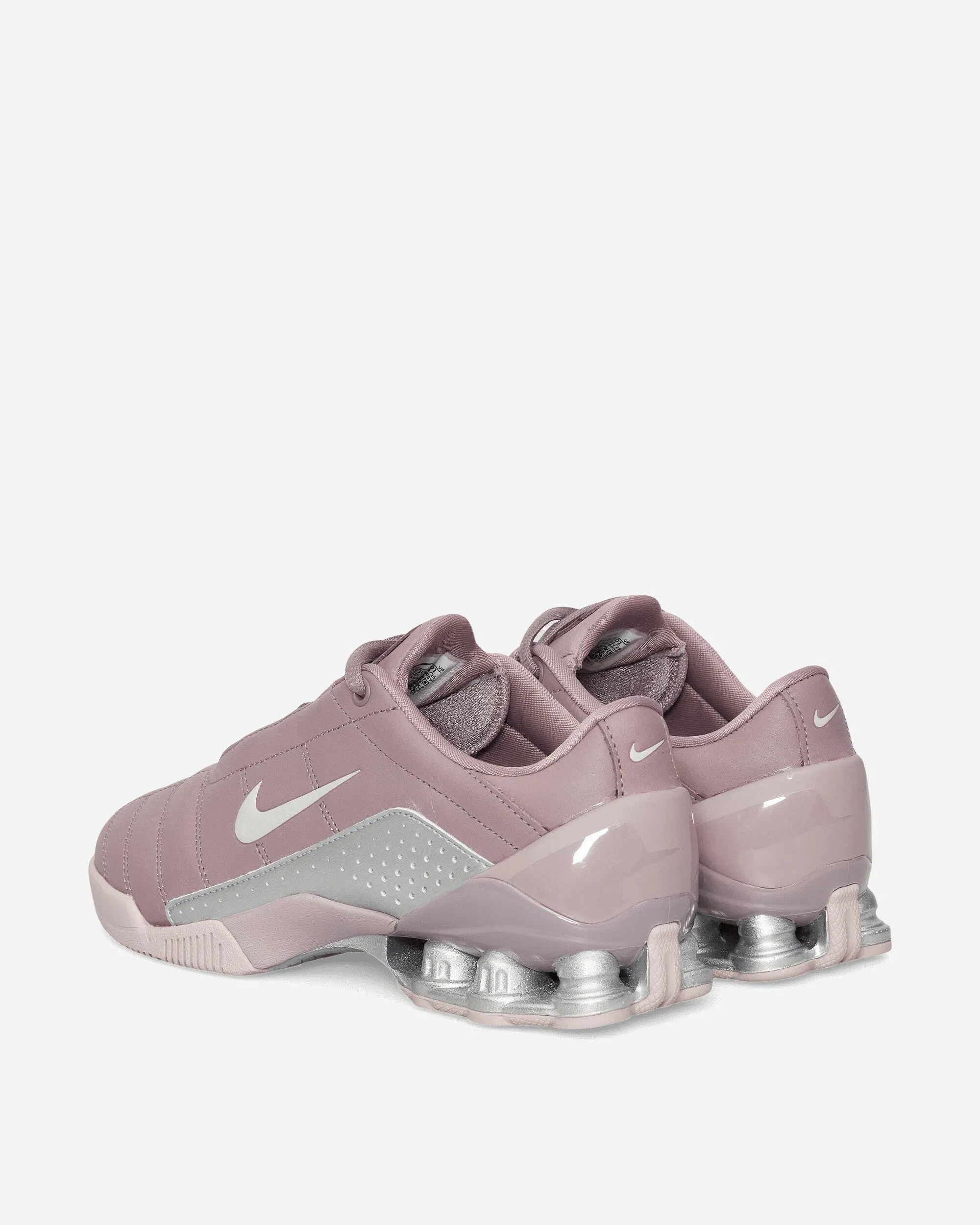 Nike Women's T90 Shox Magia Sneakers Taupe Grey / Metallic Silver