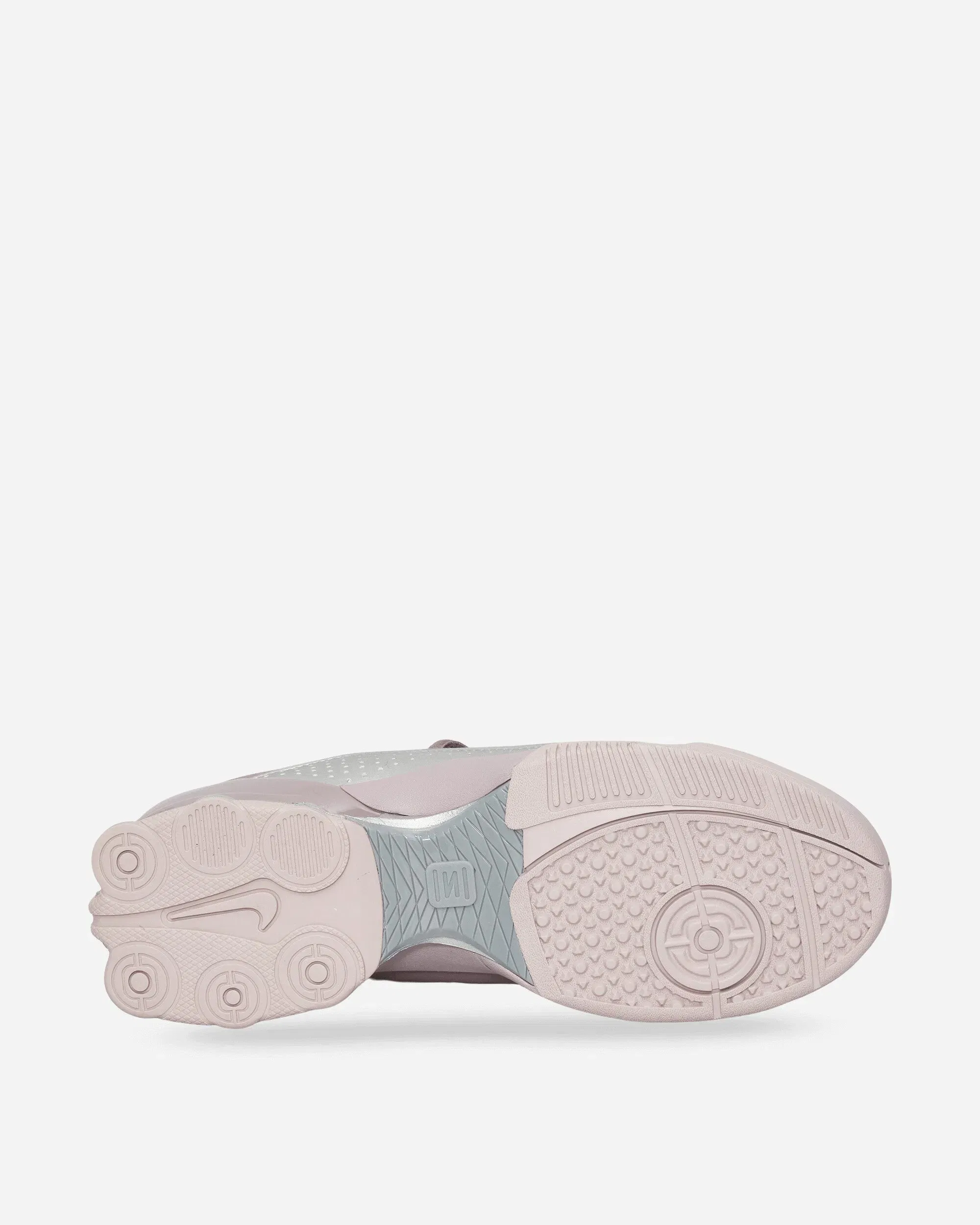 Nike Women's T90 Shox Magia Sneakers Taupe Grey / Metallic Silver