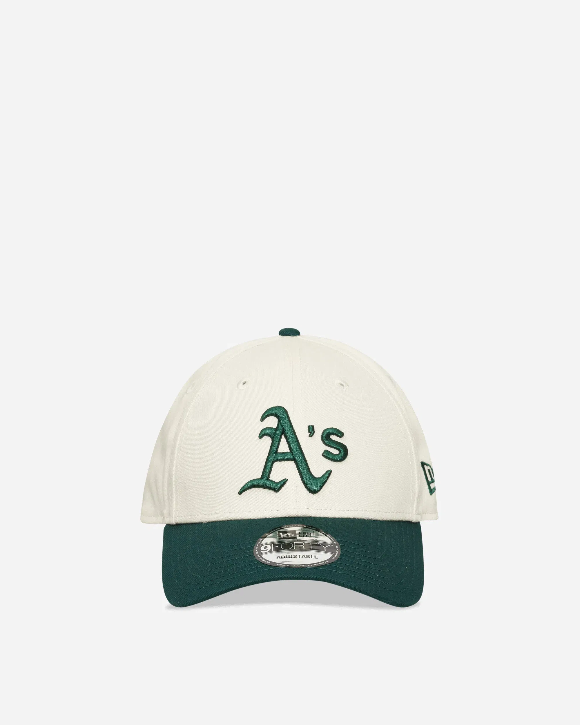 New Era Oakland Athletics Colour Block 9FORTY Adjustable Cap Cream