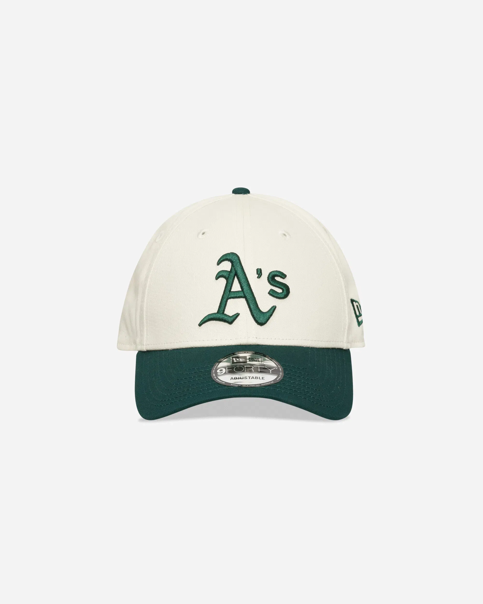 New Era Oakland Athletics Colour Block 9FORTY Adjustable Cap Cream