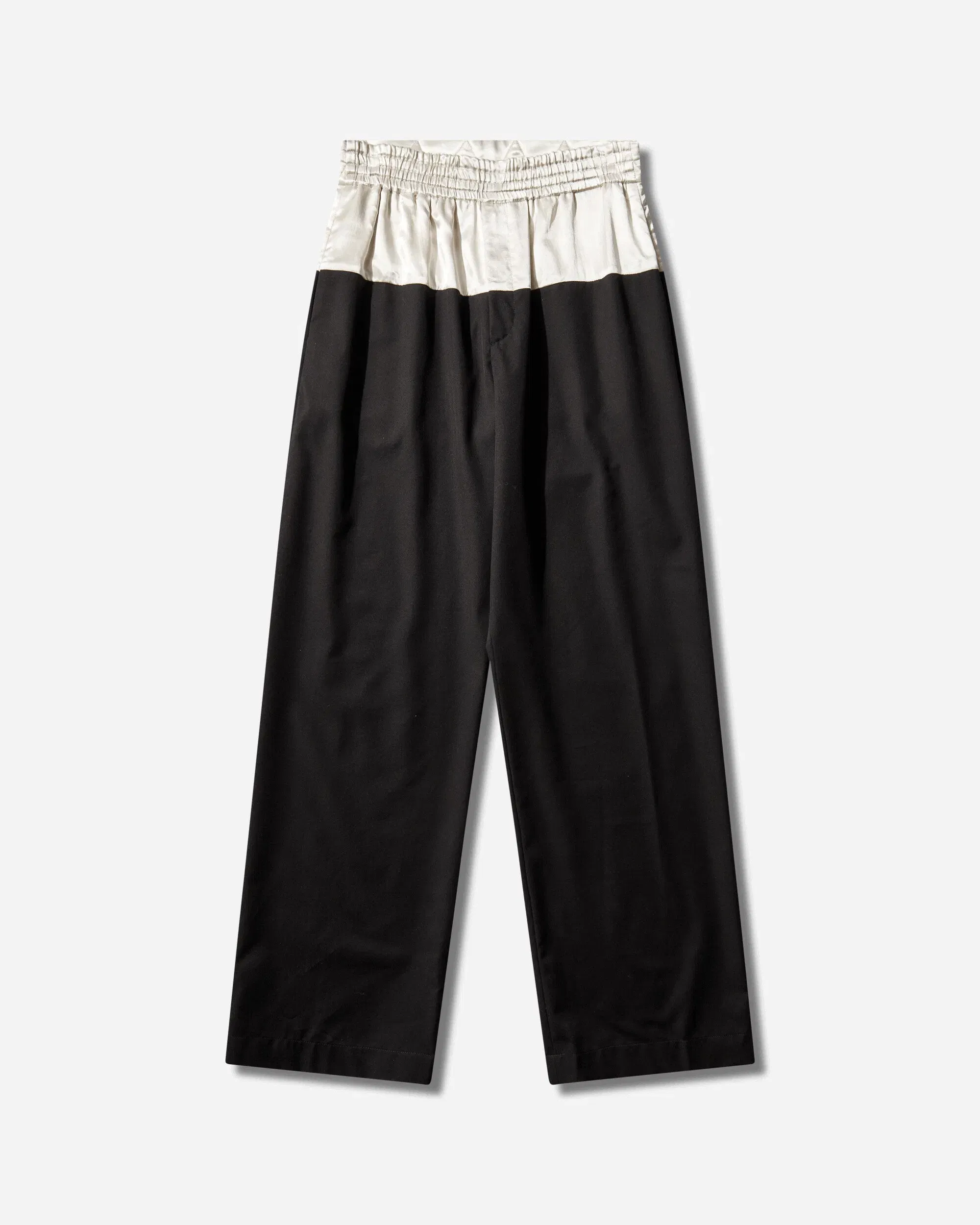 DRIES VAN NOTEN Men's Contrast Waist Pants Black