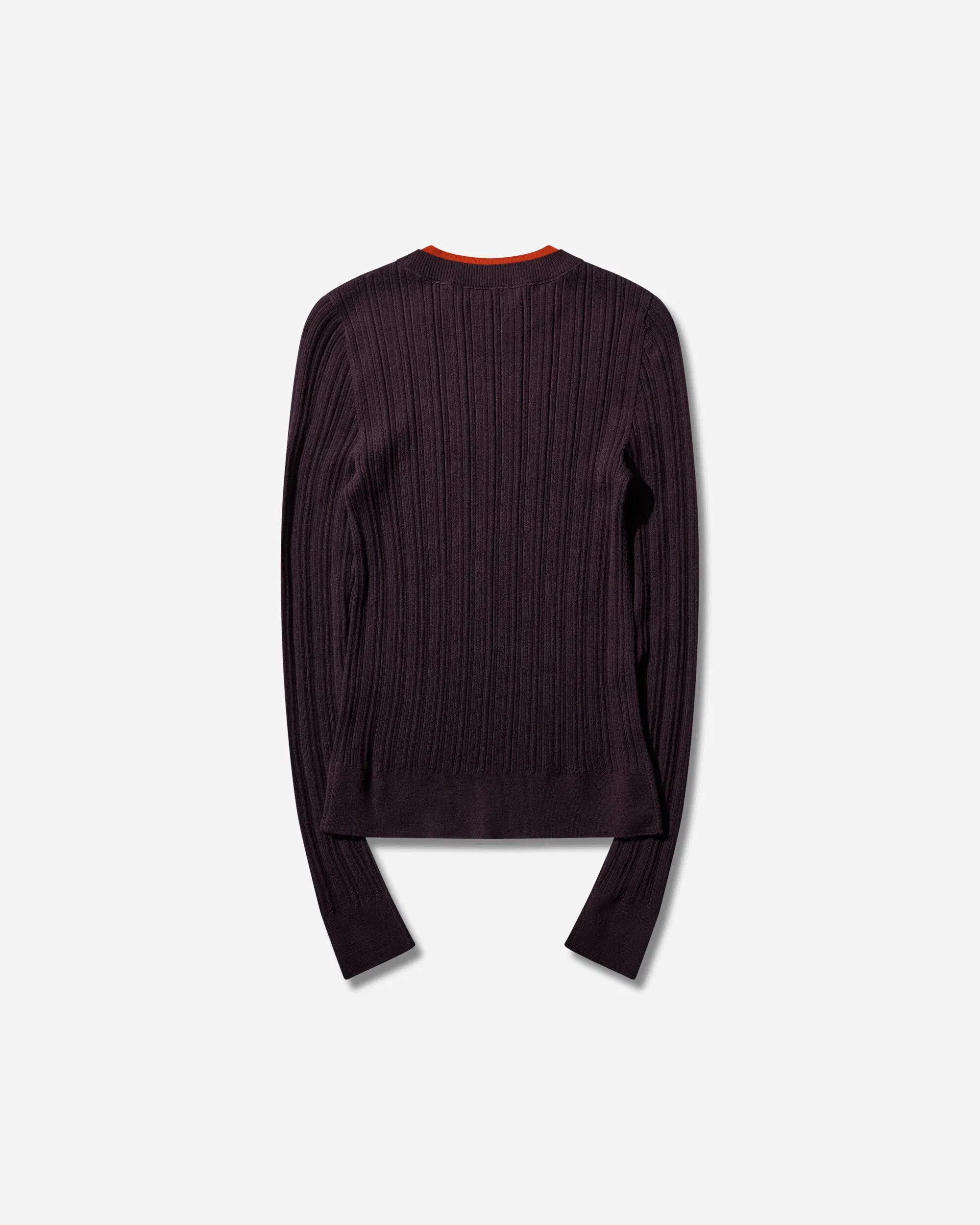 DRIES VAN NOTEN Men's Merino Wool Sweater Dark Purple