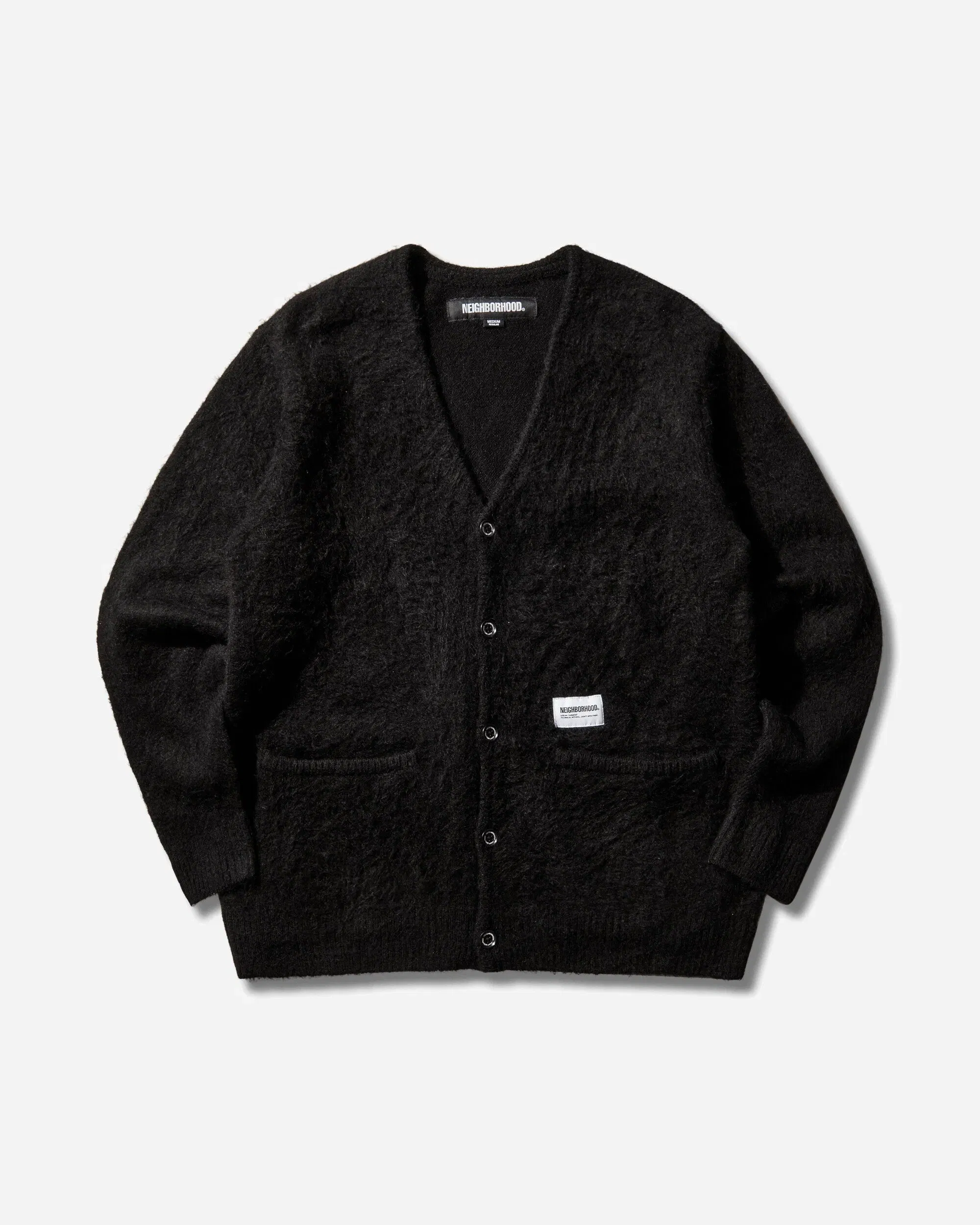 Neighborhood Men's Mohair Cardigan Black