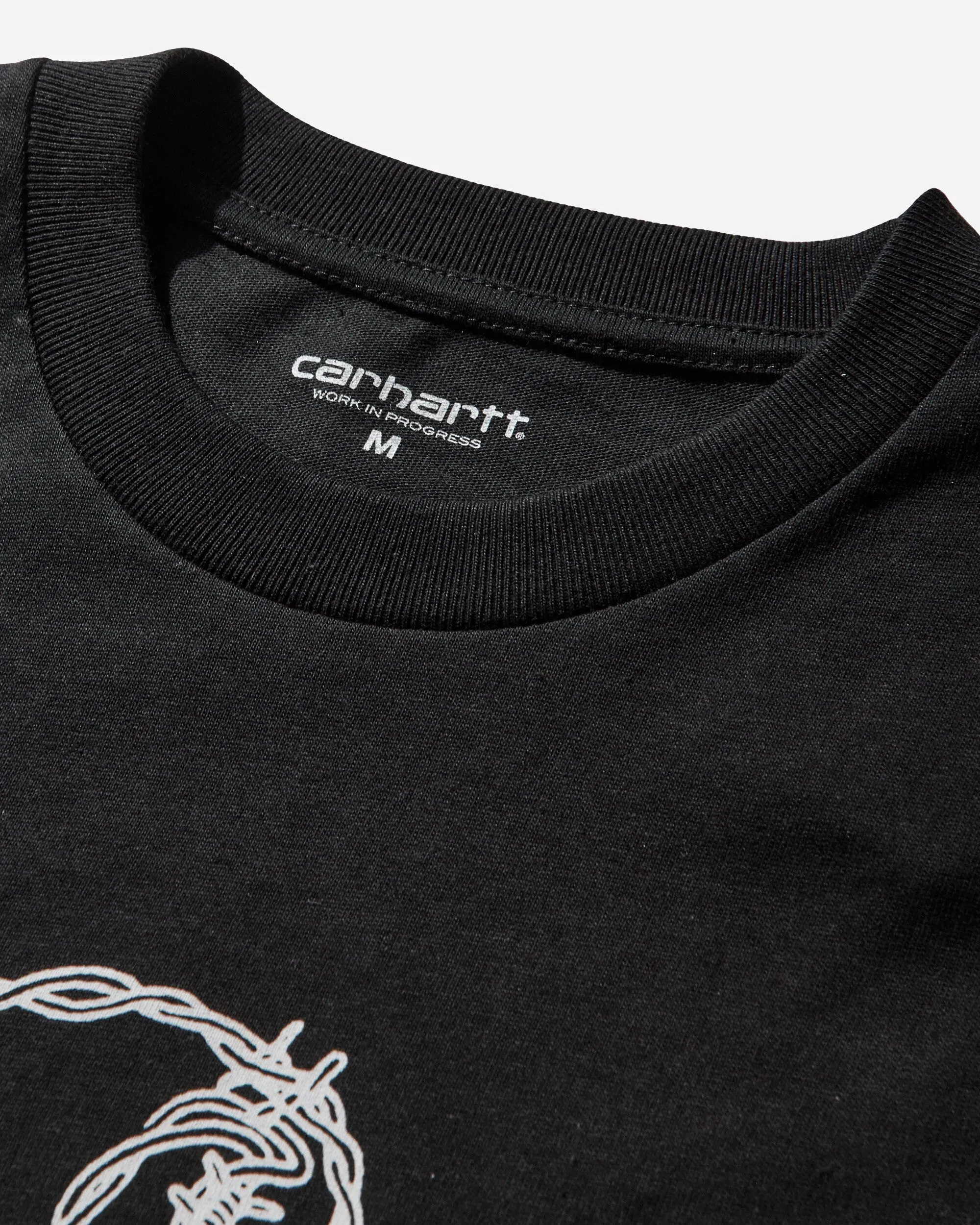 Carhartt WIP Men's Barbwire C T-Shirt Black