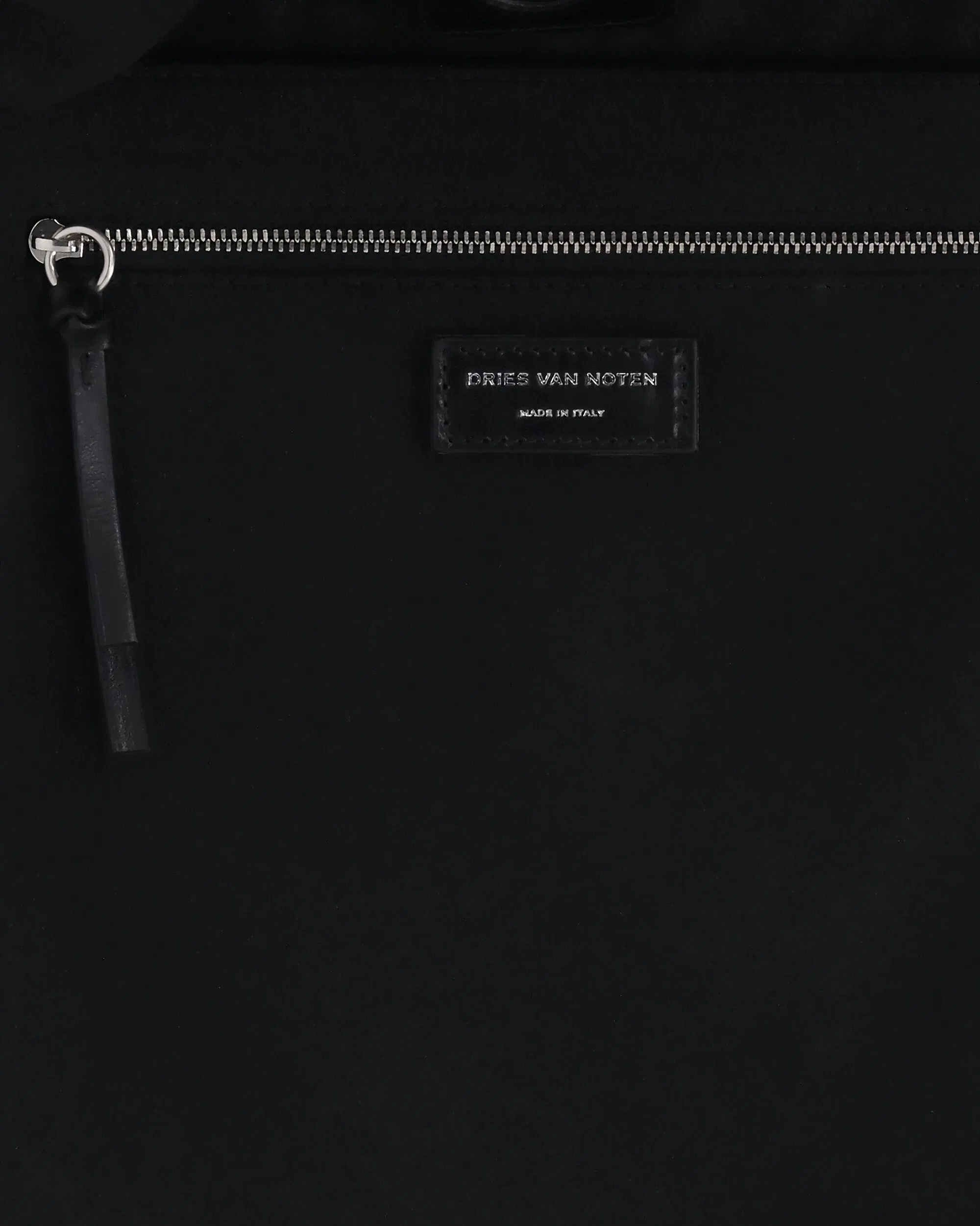 DRIES VAN NOTEN Cotton Canvas Shoulder Bag Black