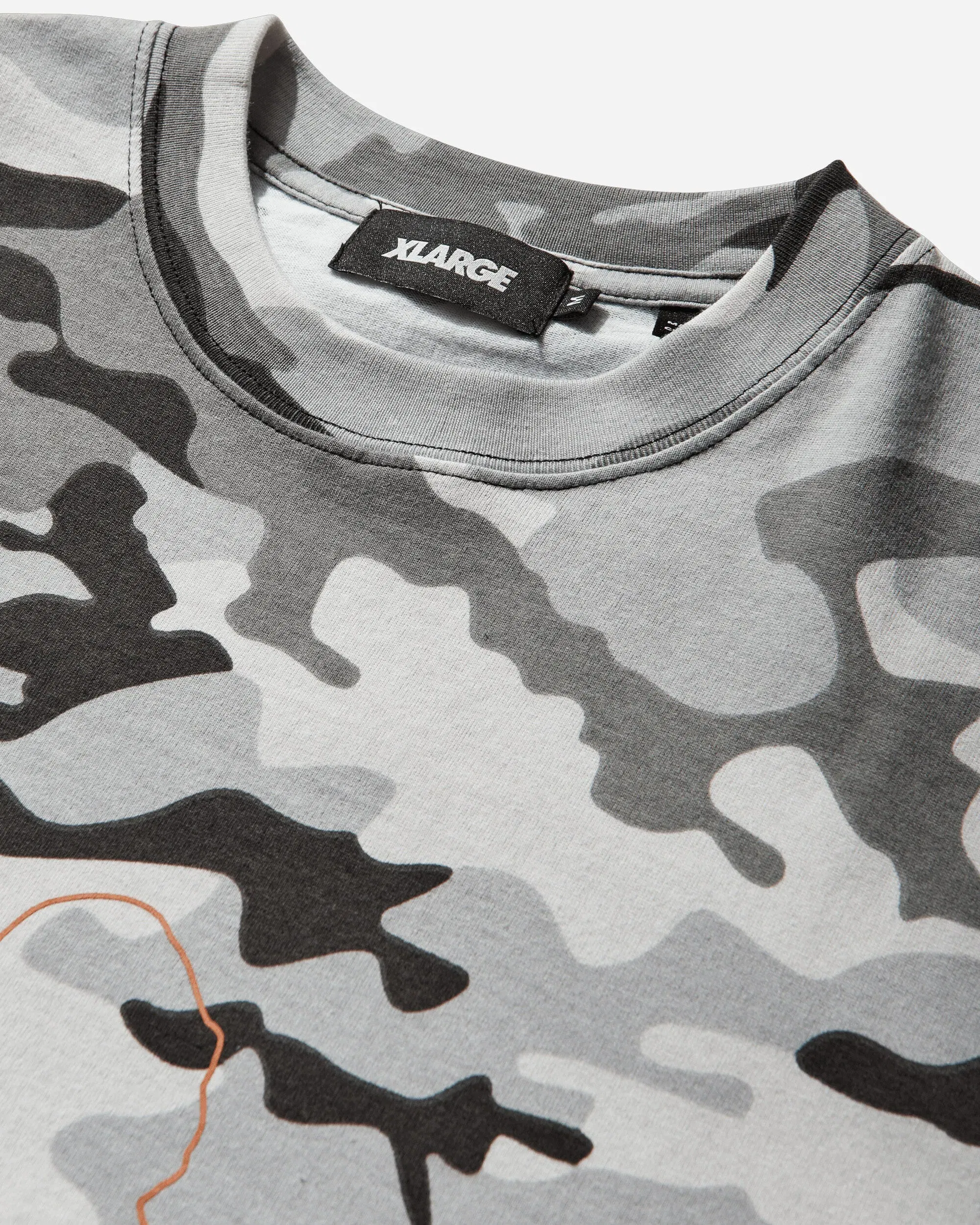 XLarge Men's Camo Urban Logo T-Shirt Grey
