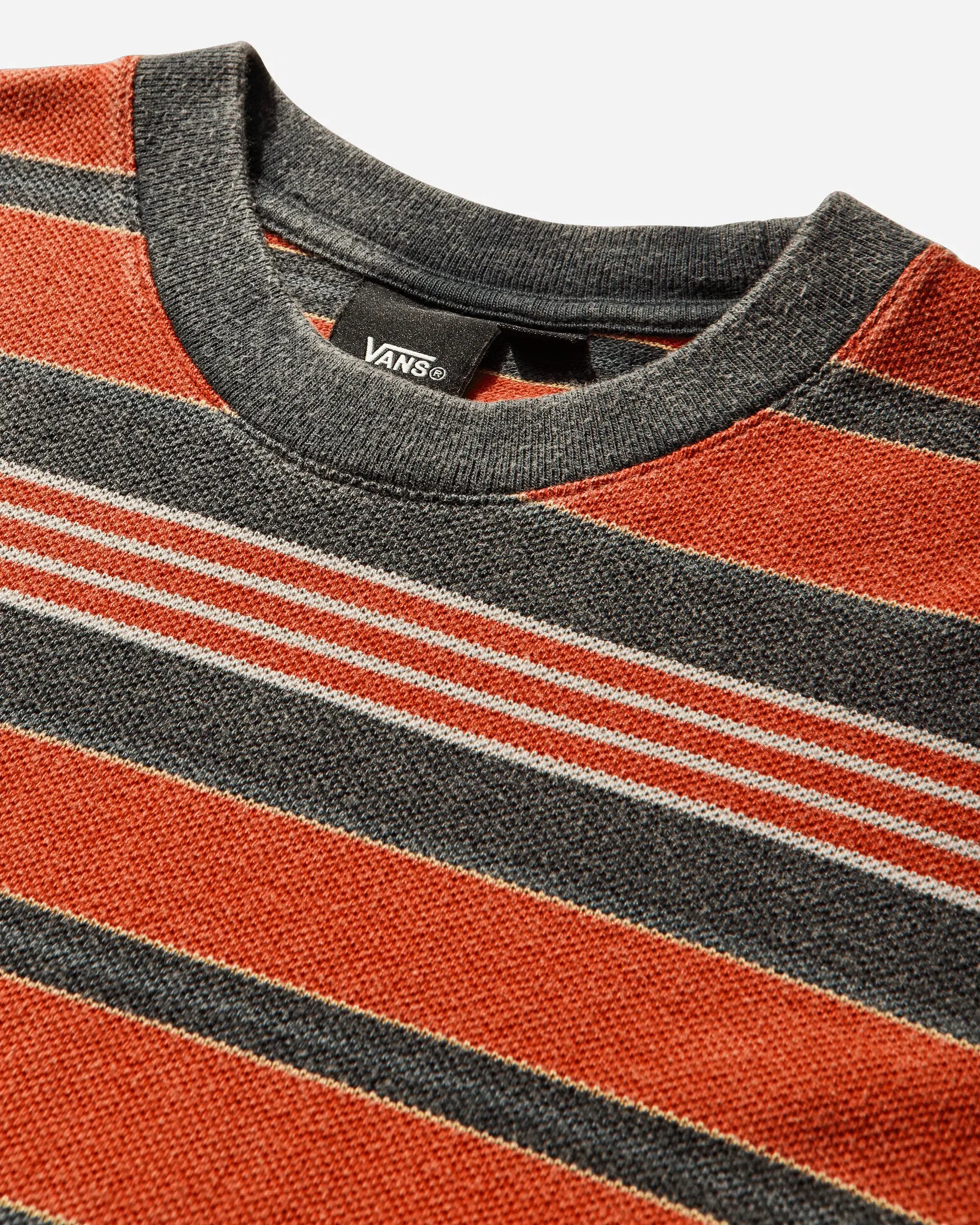 Vans Pique Stripe Knit T-Shirt Racing Red