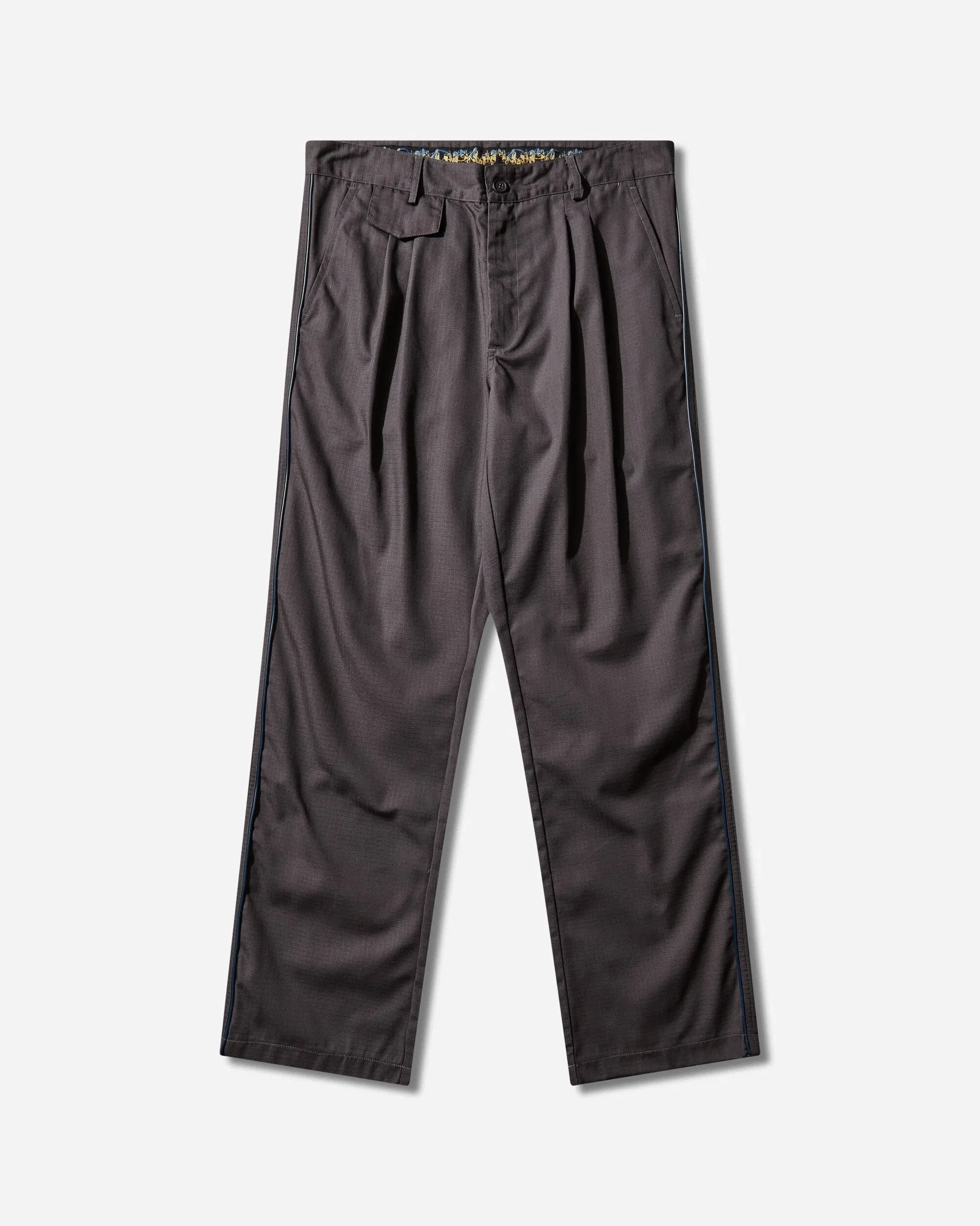 GR10K Men's Piping Ripstop Pants Stone Grey