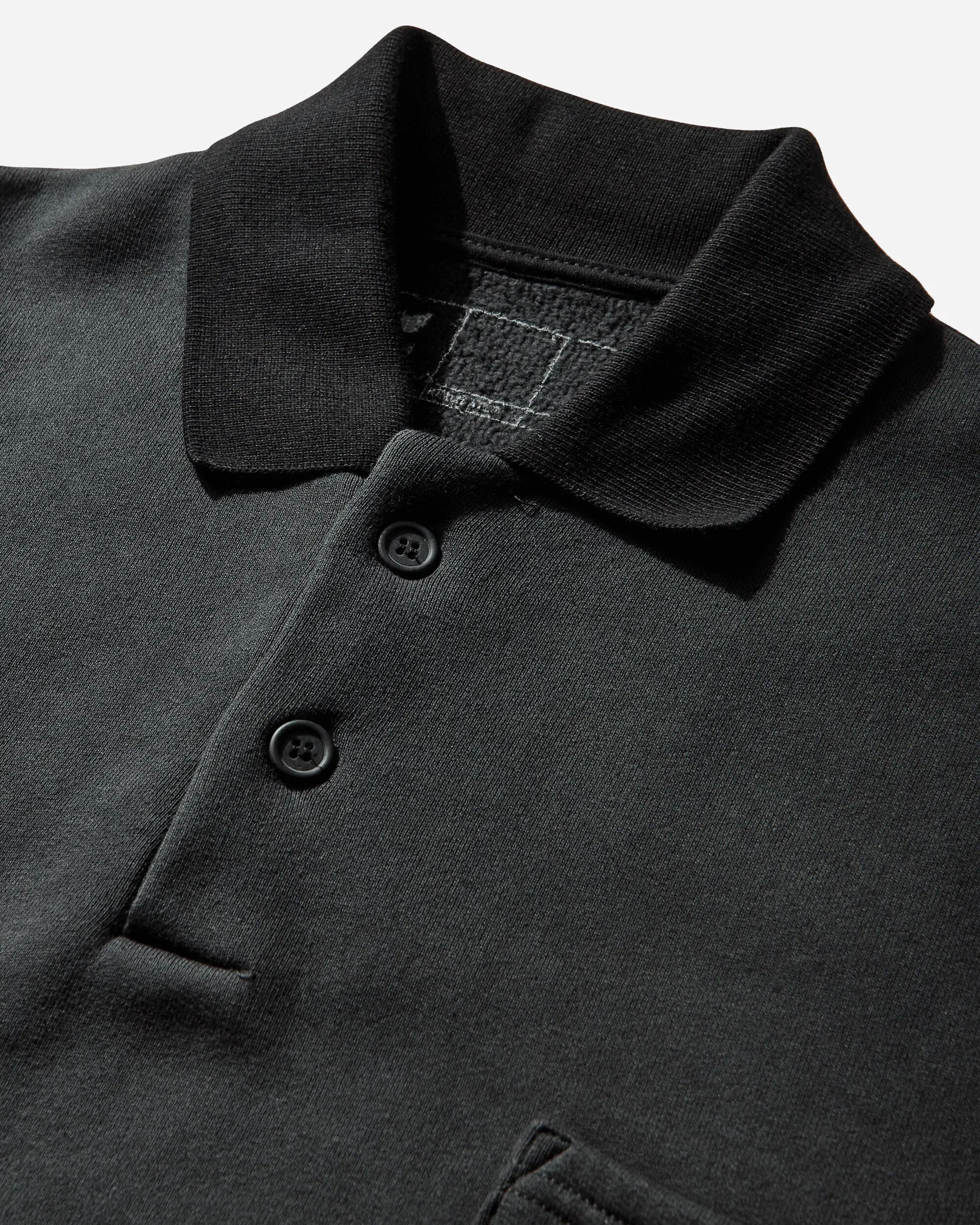 GR10K Men's 30001 Replicated Polo Sweatshirt Phantom Black