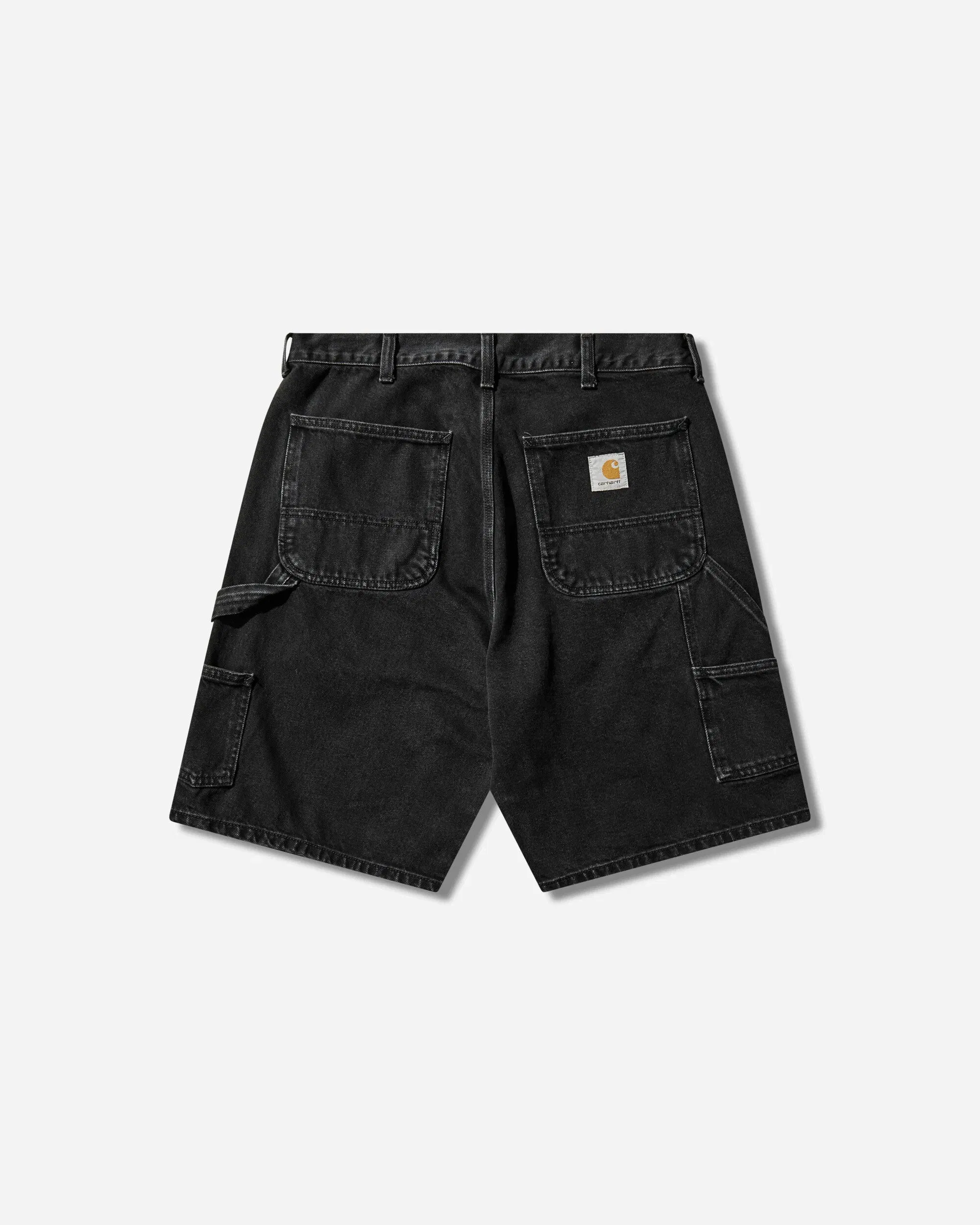 Carhartt WIP Men's Double Knee Shorts Black (Stone Washed)