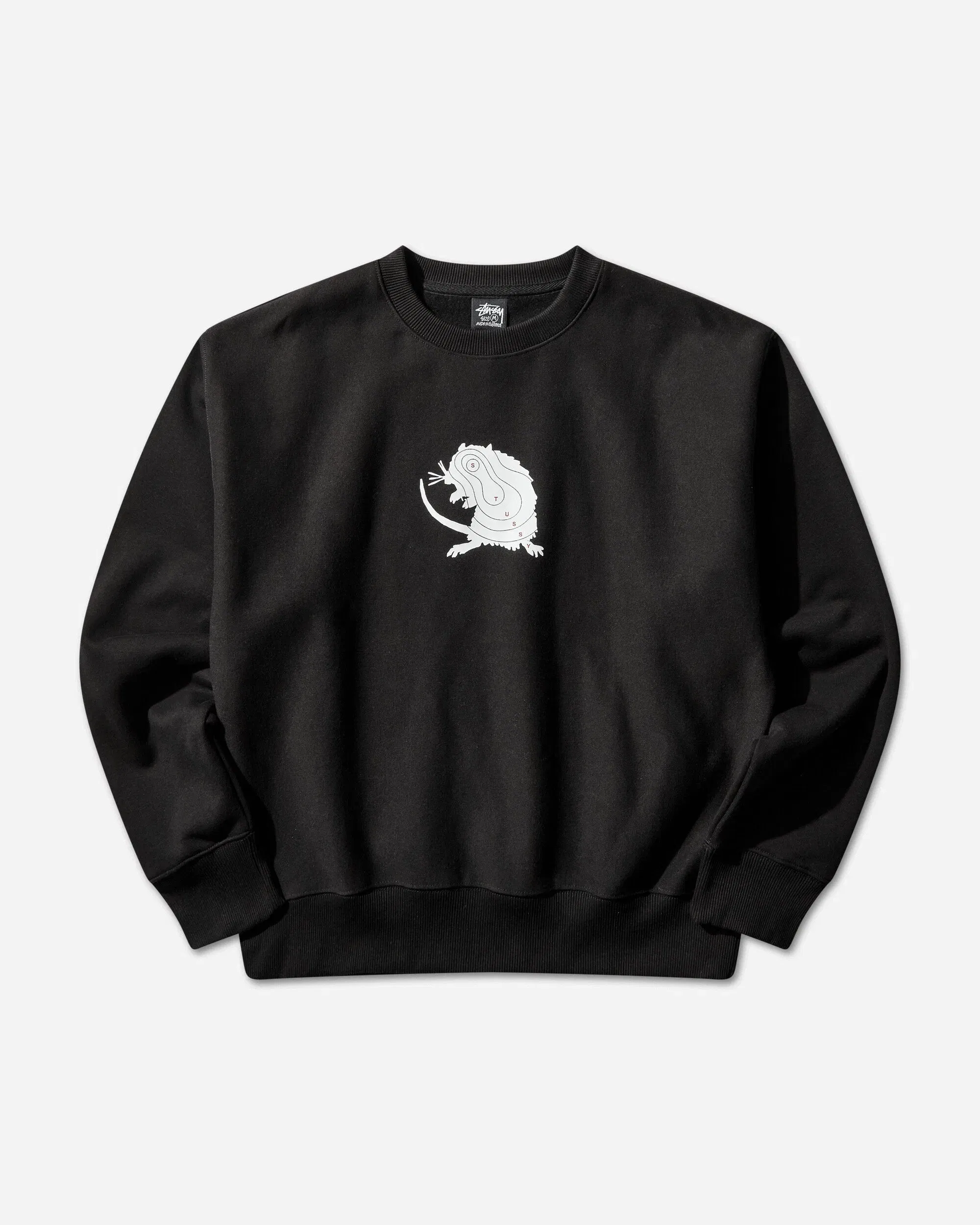 Stussy Long Range Crewneck Sweatshirt Black