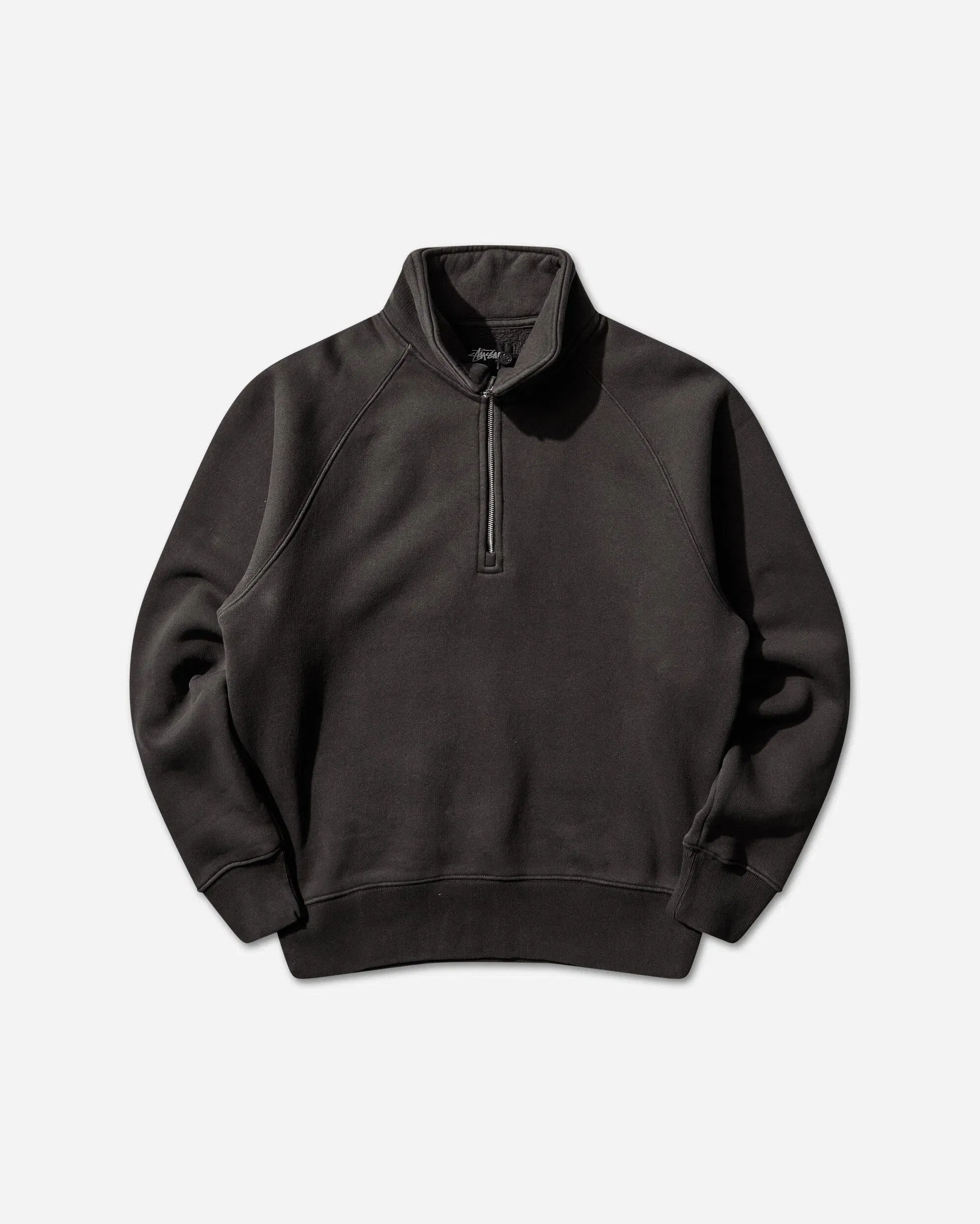 Stussy Relaxed Half Zip Sweatshirt Black
