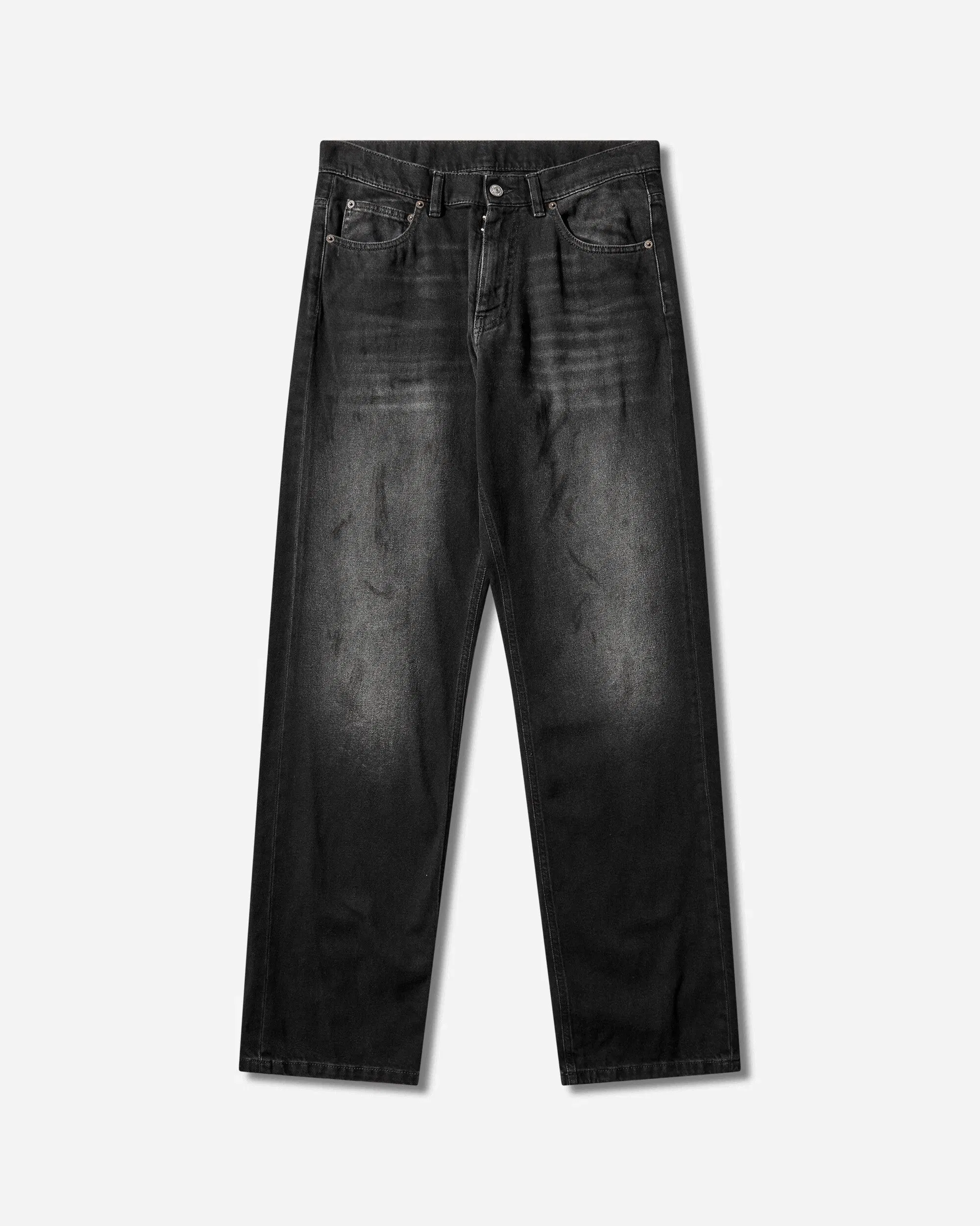 MM6 Maison Margiela Men's Straight-Leg Jeans Black
