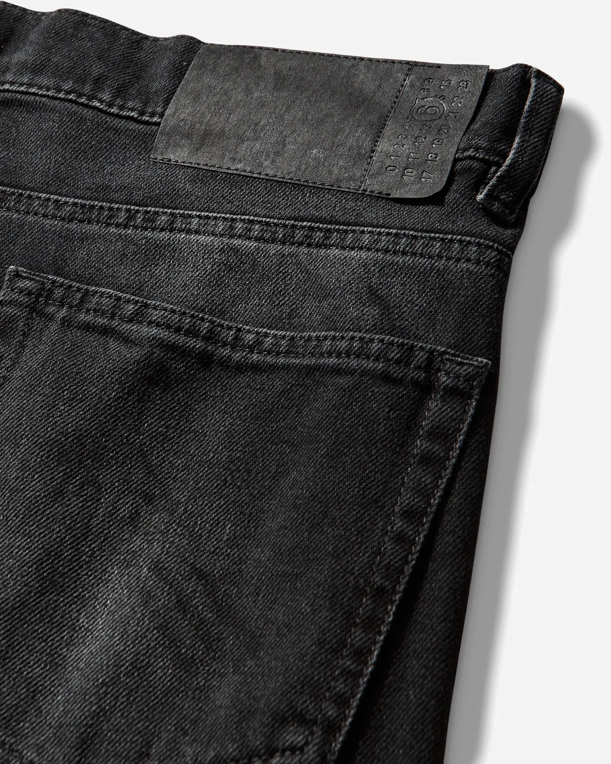 MM6 Maison Margiela Men's Straight-Leg Jeans Black