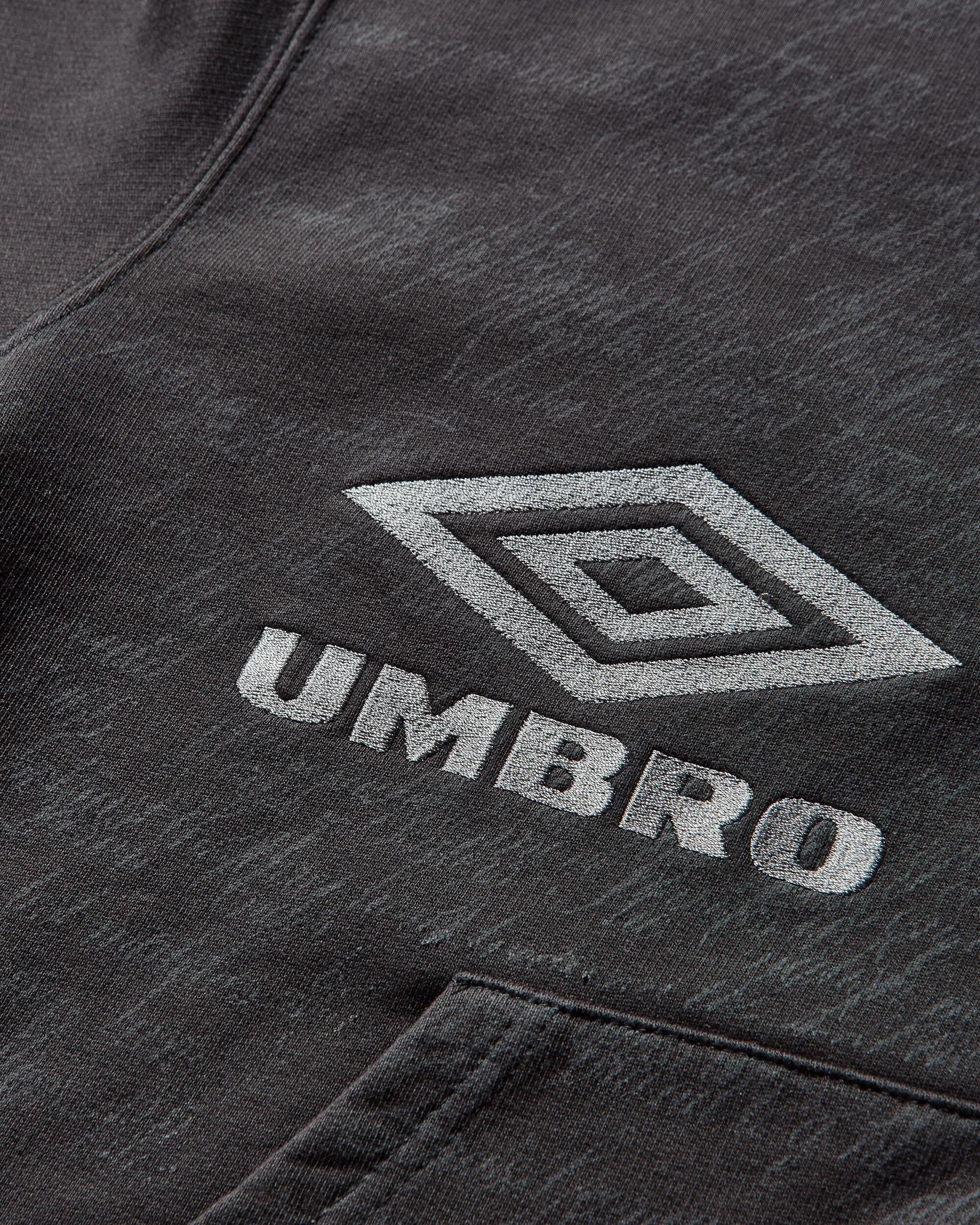 UMBRO Compact Masked Zip Hoodie Washed Black