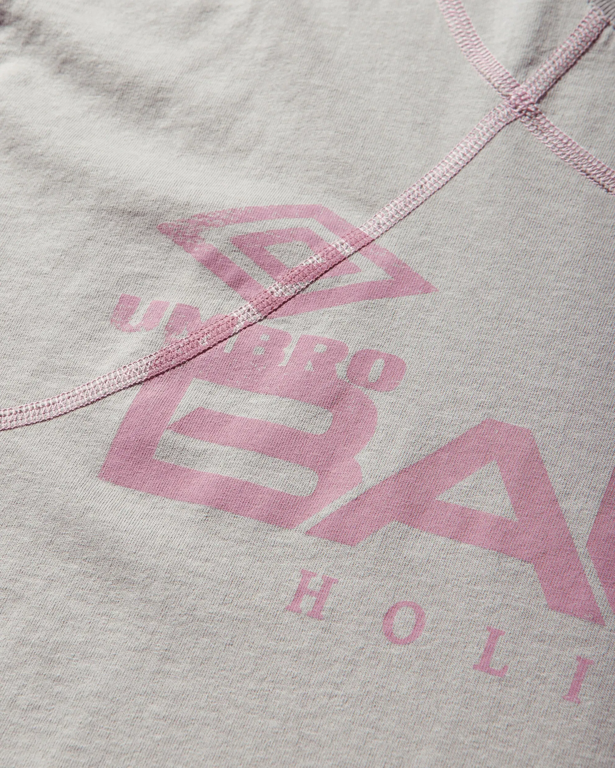 UMBRO Bank Holiday T-Shirt Light Grey / Hot Pink