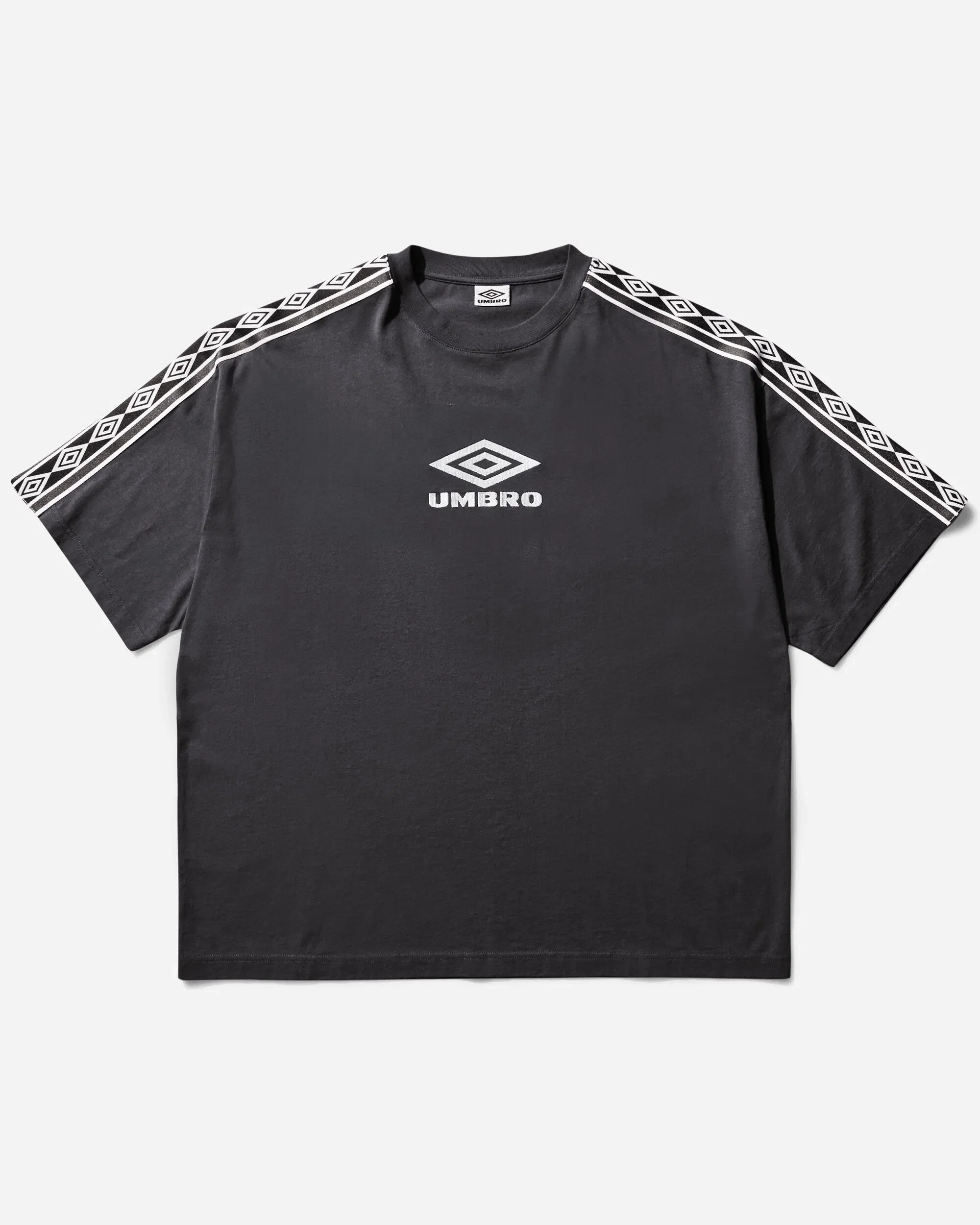 UMBRO Offence Defence Tape T-Shirt Washed Black