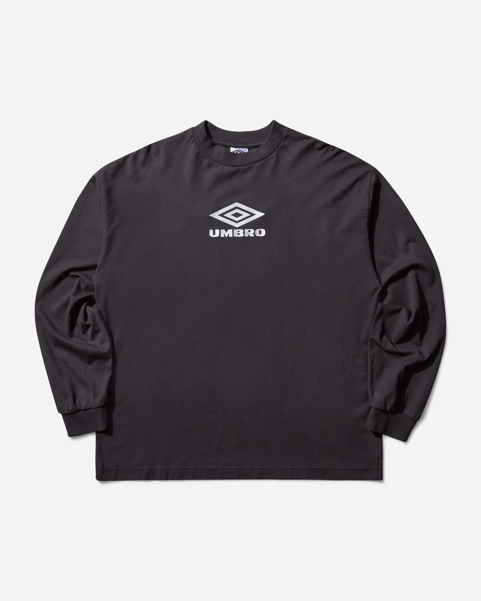 UMBRO OG Logo Longsleeve T-Shirt Washed Black