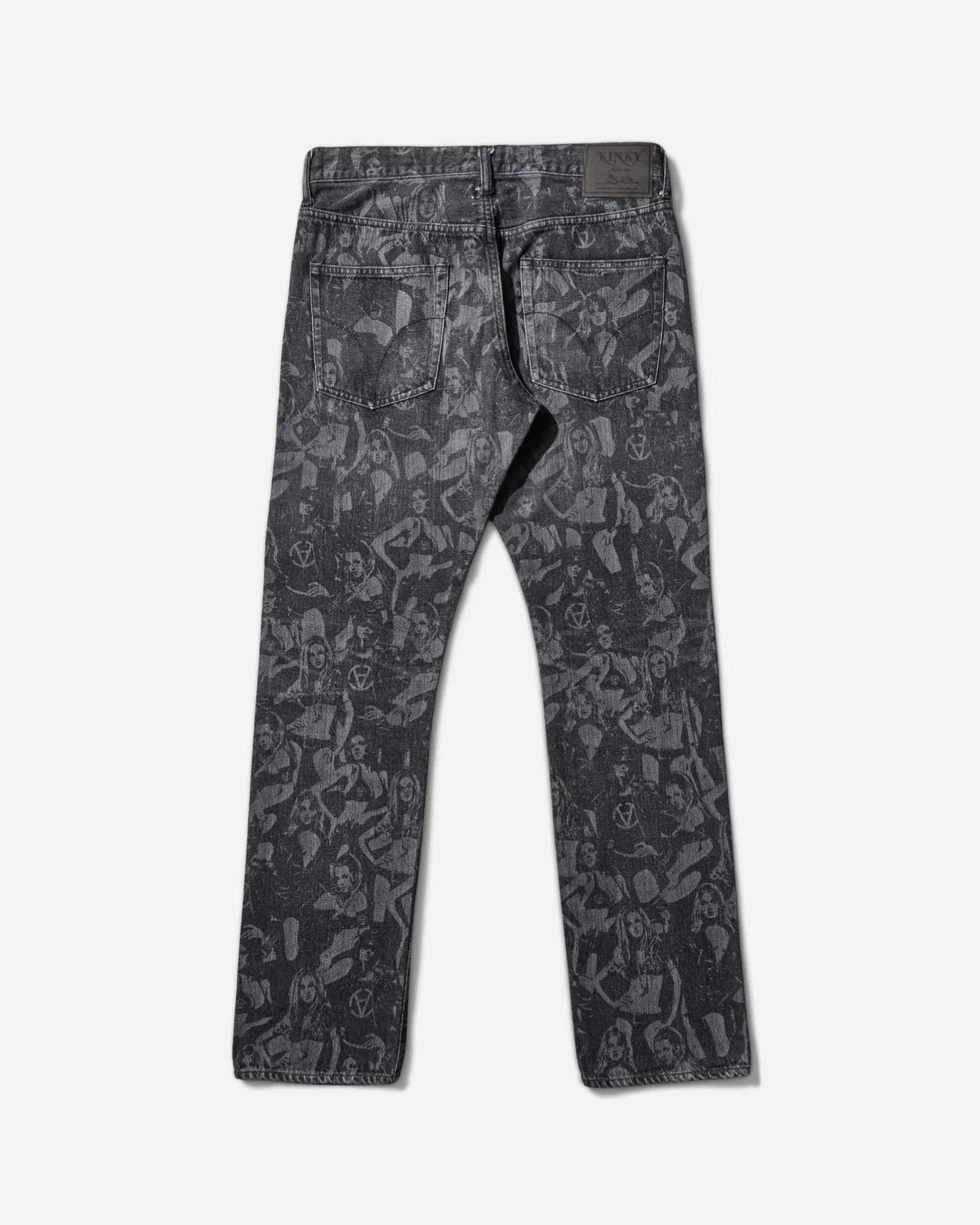 Hysteric Glamour Slam Jam Hysteric Angels Screen Print Denim Pants Black