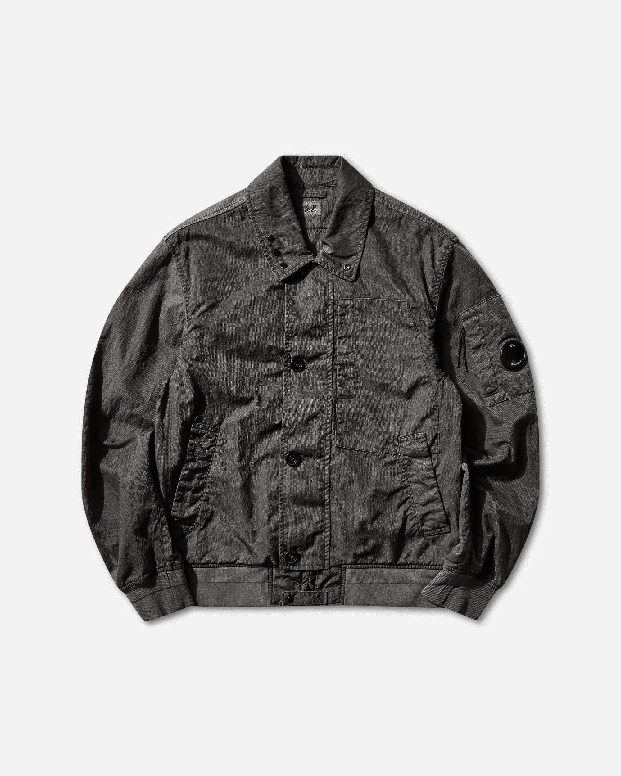 C.P. Company Men's Panama-R Bomber Jacket Gunmetal