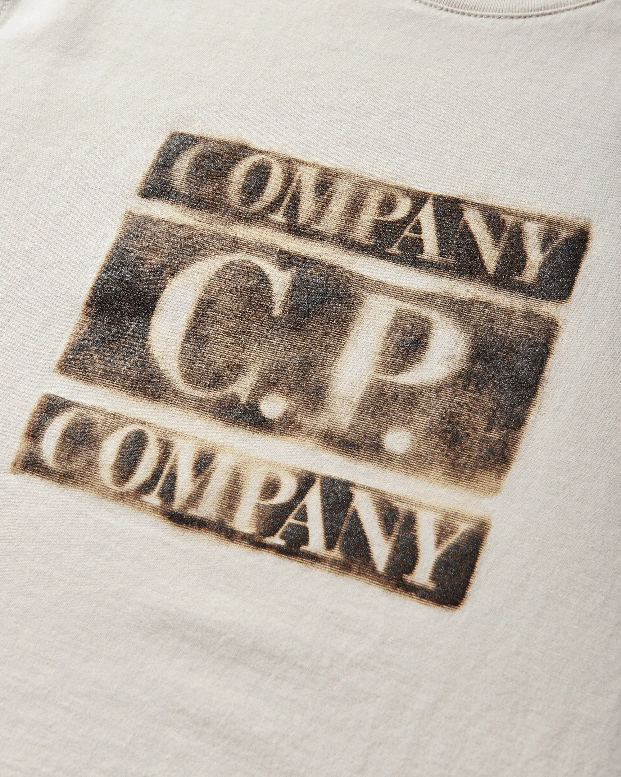 C.P. Company Men's 30/1 Jersey Graphic T-Shirt Frozen Dew